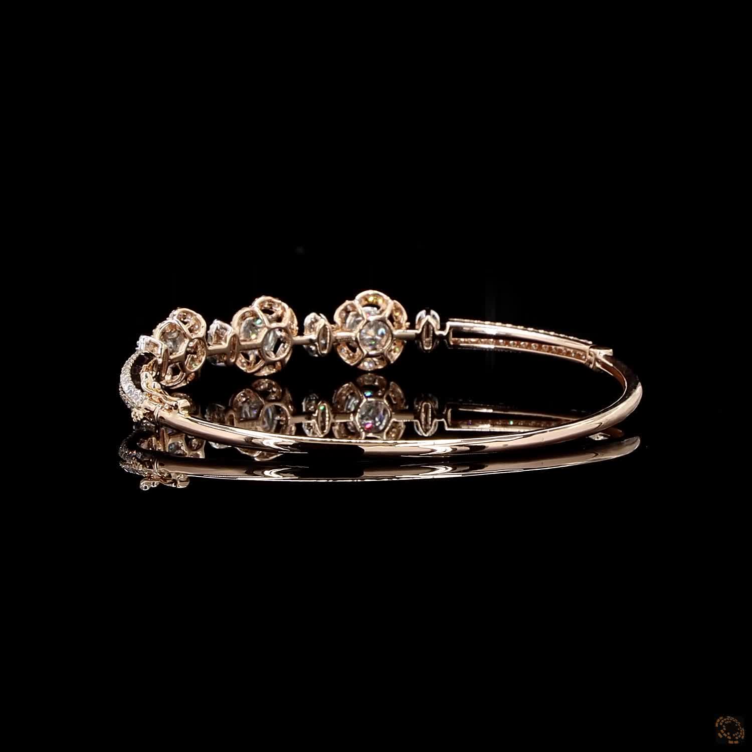 Diamond Bracelet in 18KT Rose Gold