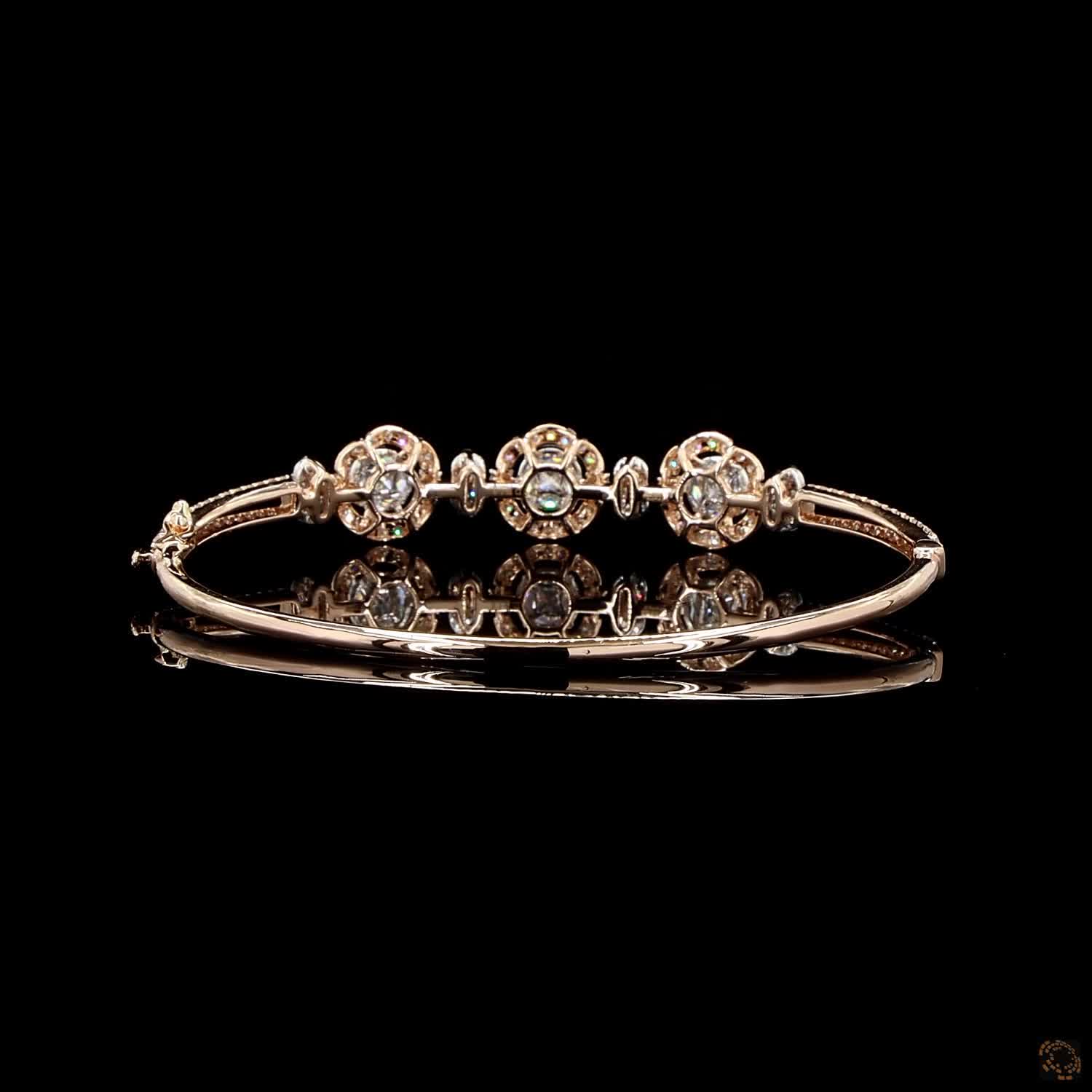 Diamond Bracelet in 18KT Rose Gold