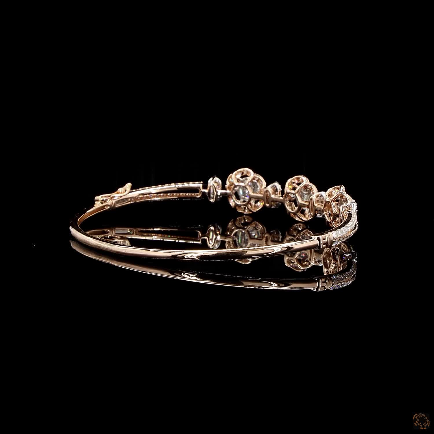 Diamond Bracelet in 18KT Rose Gold