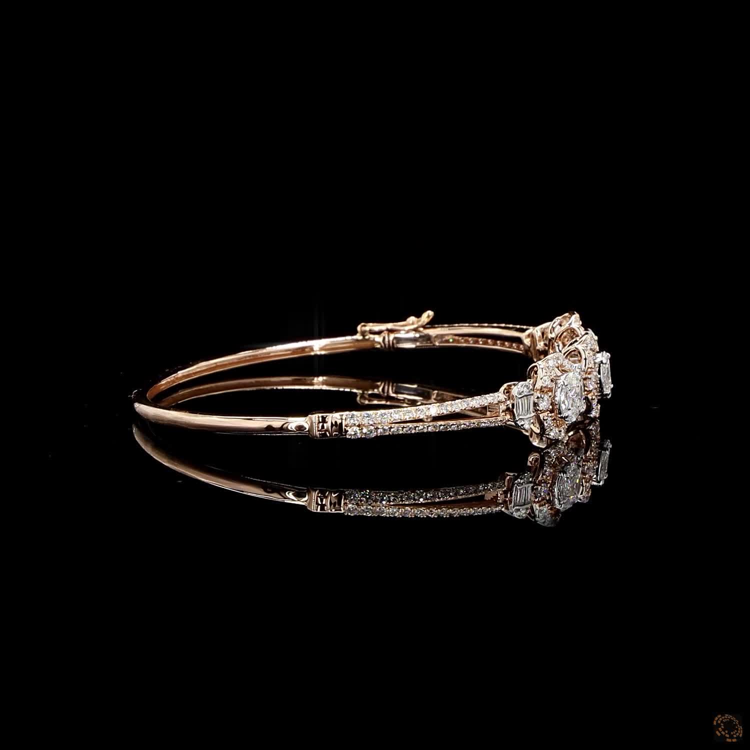 Diamond Bracelet in 18KT Rose Gold