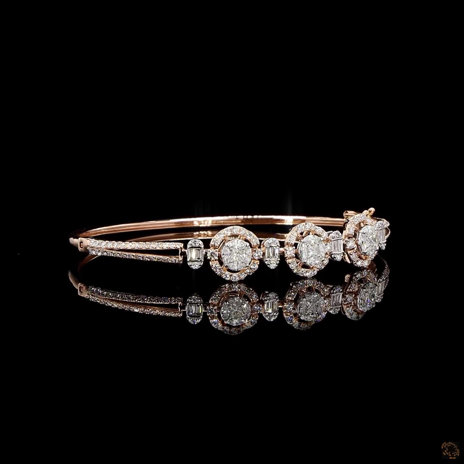 Diamond Bracelet in 18KT Rose Gold