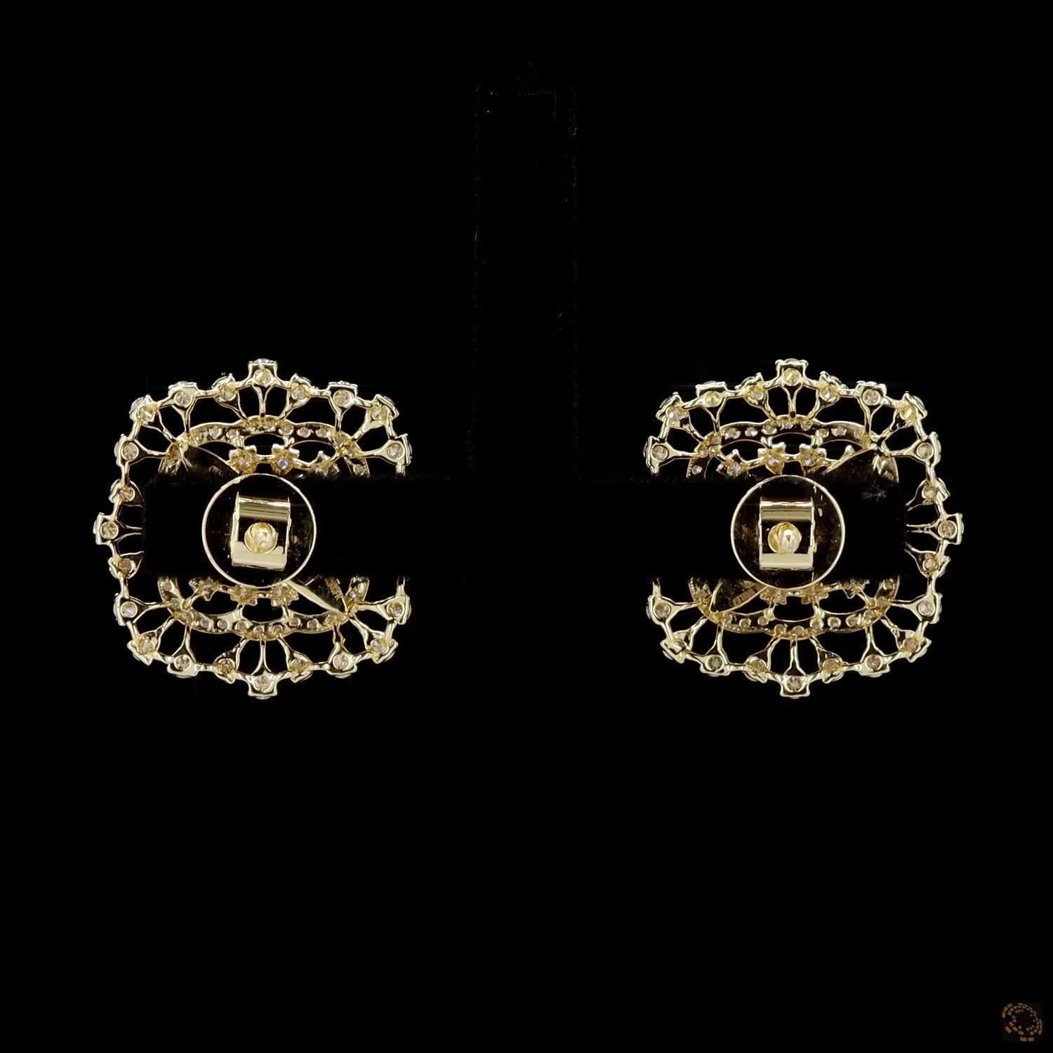 Emerald & Ruby Diamond Earrings in 18KT Yellow Gold