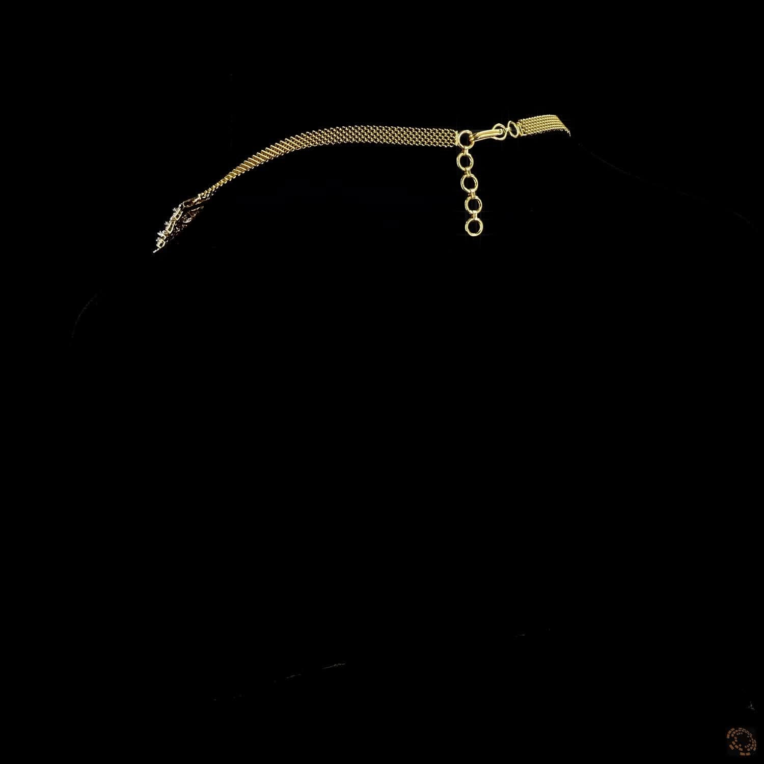 Emerald & Ruby Diamond Necklace in 18KT Yellow Gold