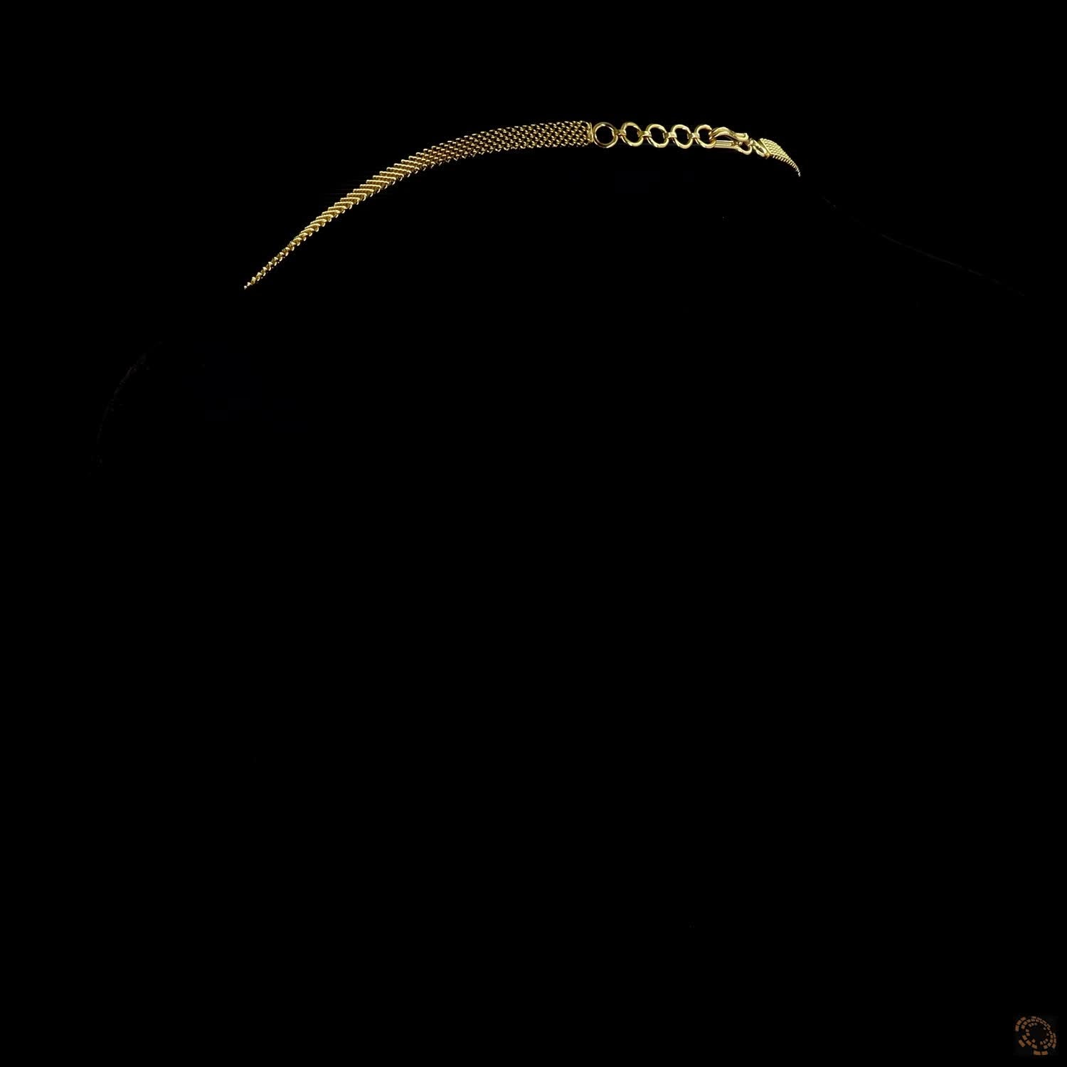 Emerald & Ruby Diamond Necklace in 18KT Yellow Gold