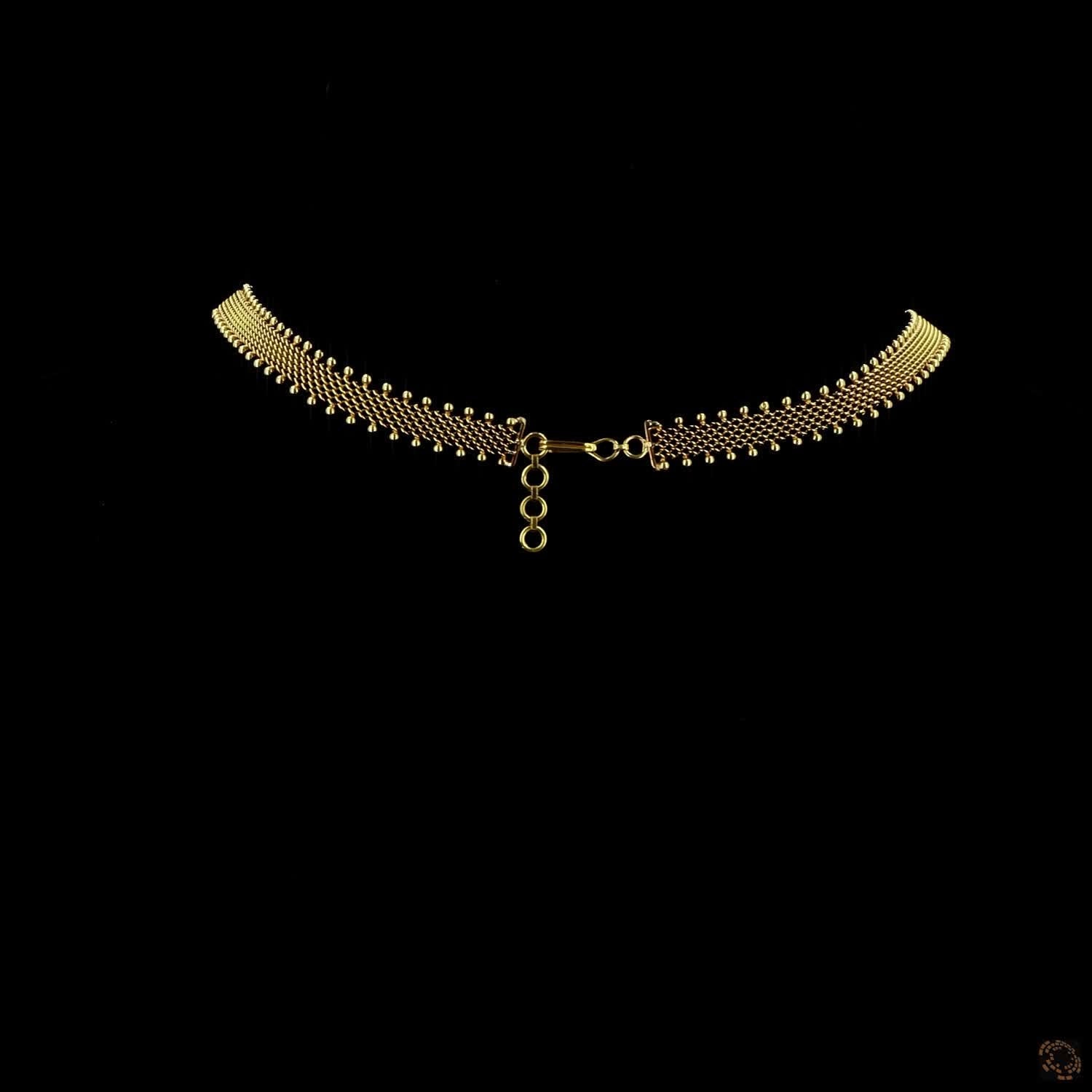 Emerald & Ruby Diamond Necklace in 18KT Yellow Gold