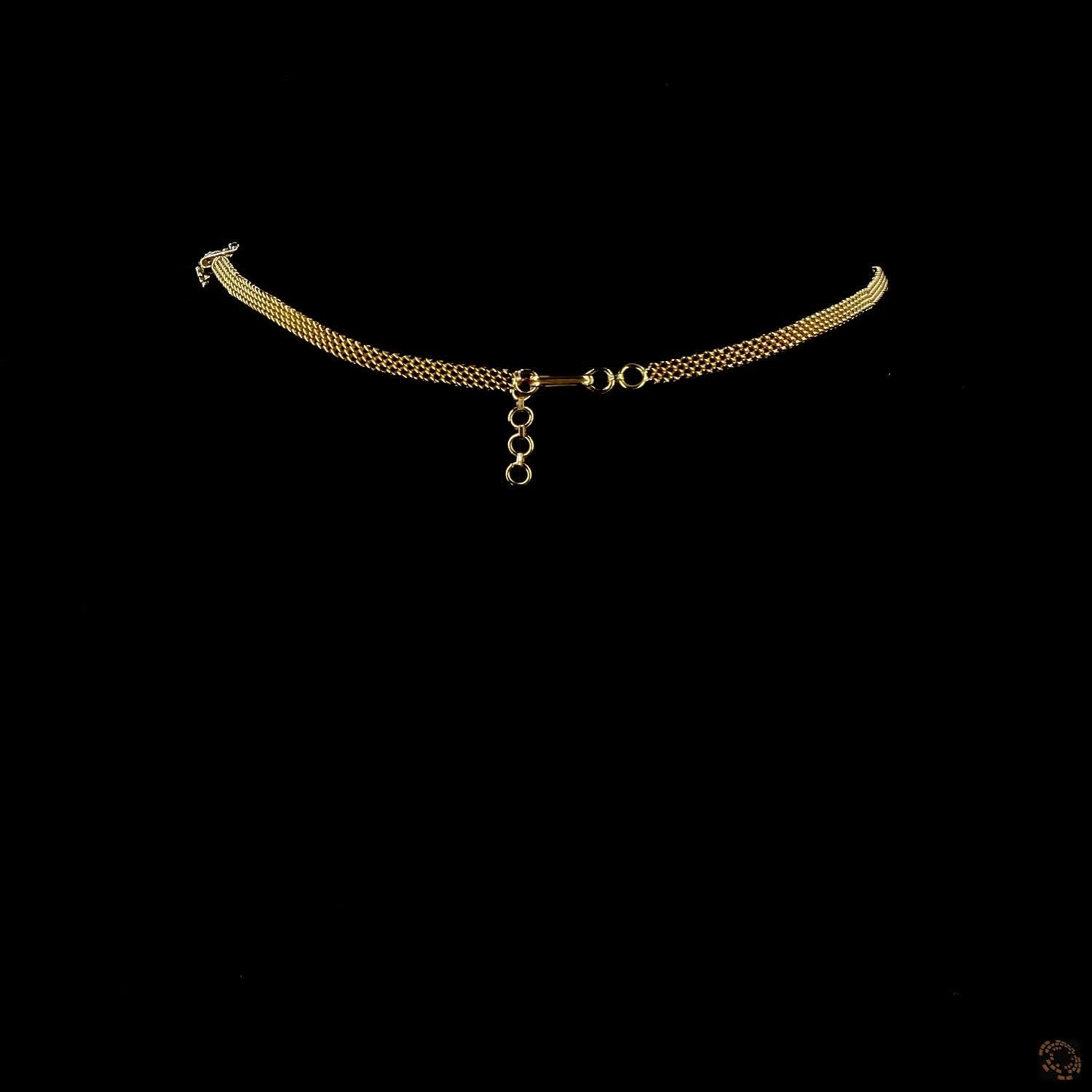 Emerald & Ruby Diamond Necklace in 18KT Yellow Gold