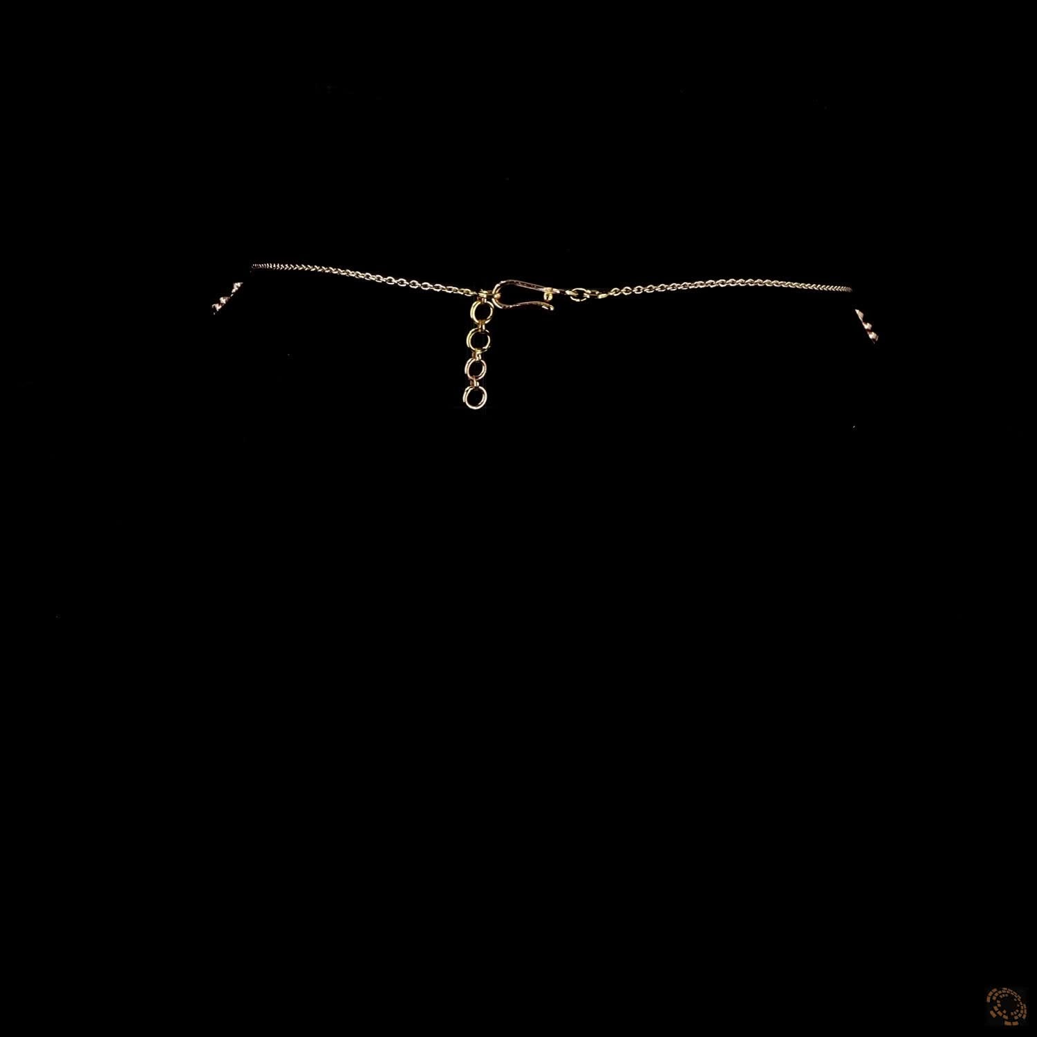 Emerald & Ruby Diamond Necklace in 18KT Yellow Gold