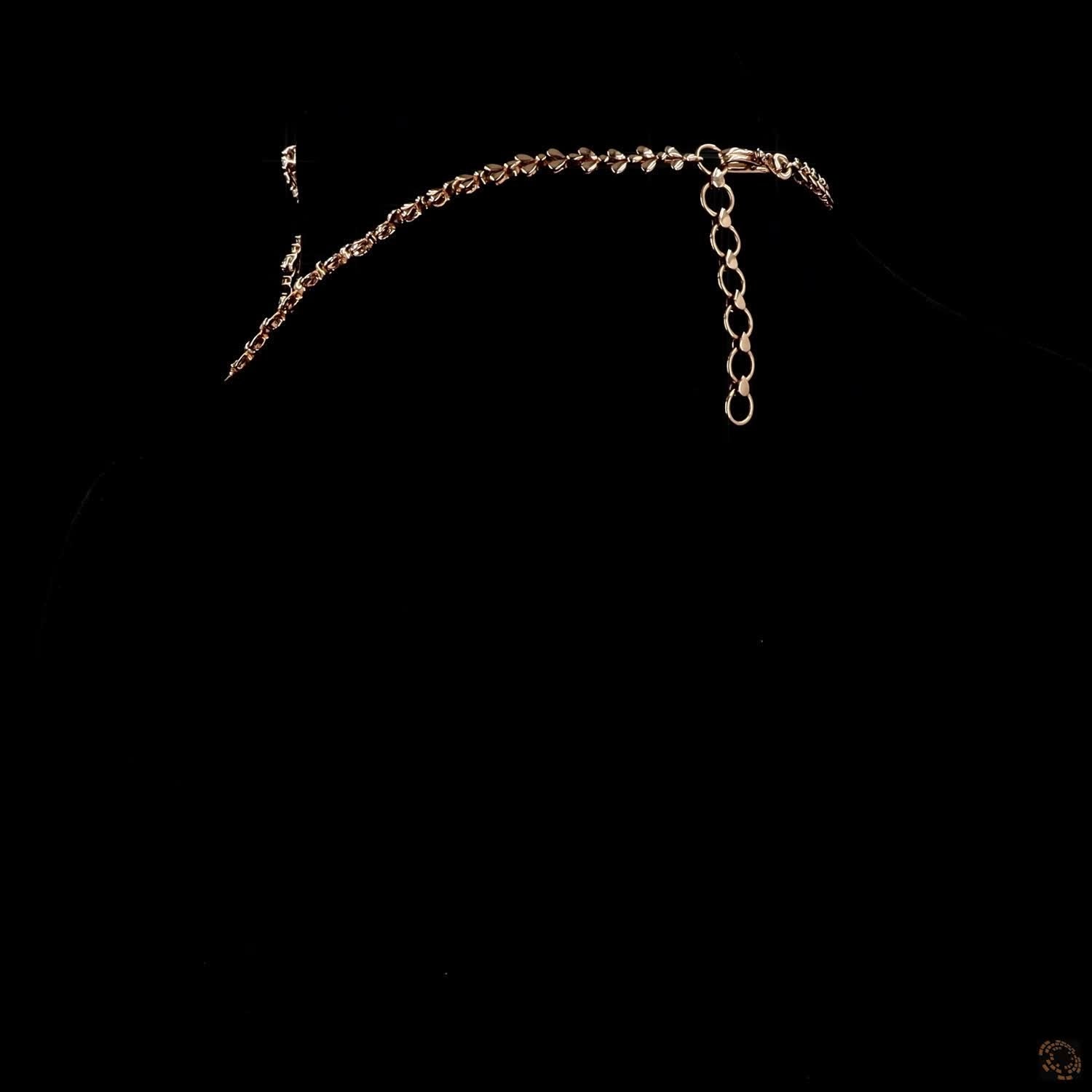 Diamond Necklace Set in 18KT White Gold
