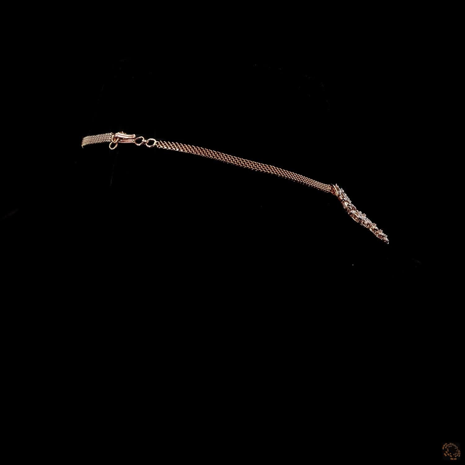 Diamond Necklace Set in 18KT Rose Gold