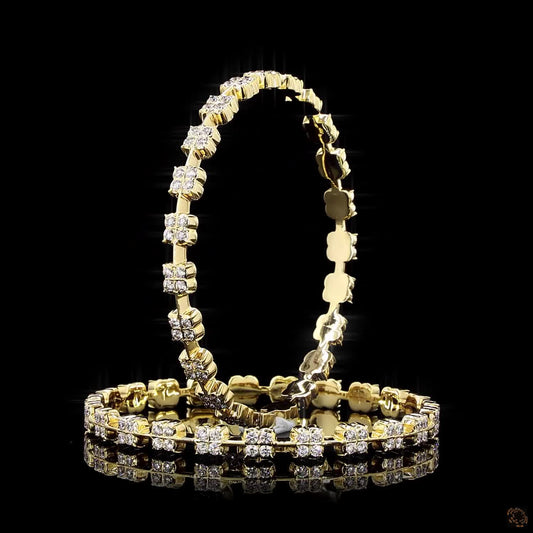 Diamond Bangles in 18KT Yellow Gold
