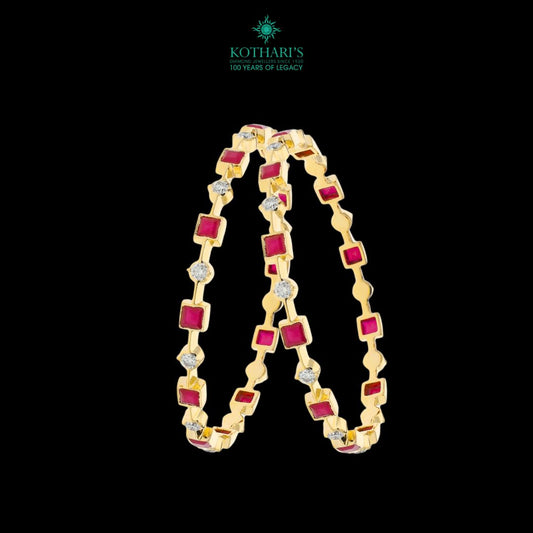 Ruby Diamond Bangles