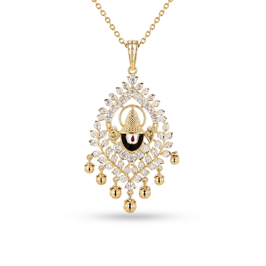 Divine Diamond Pendant in 18KT Yellow Gold