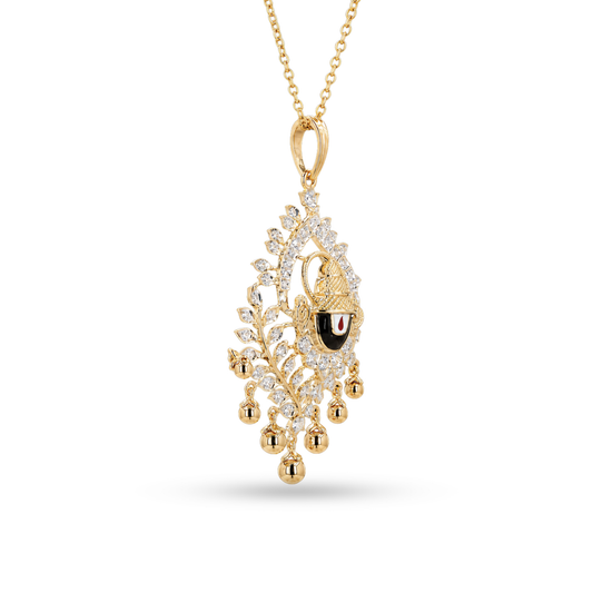 Divine Diamond Pendant in 18KT Yellow Gold