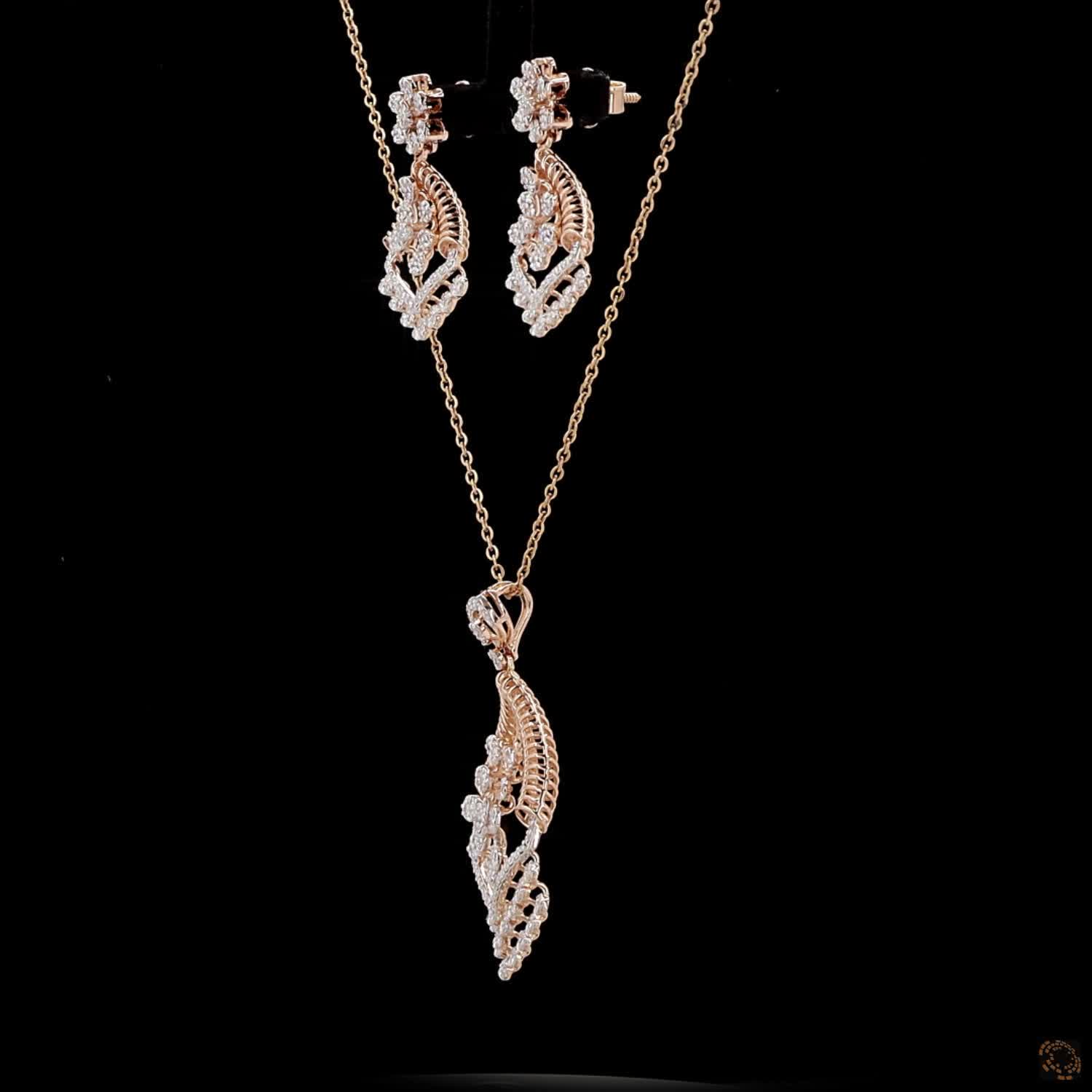 Diamond Pendant Set in 18KT Yellow Gold