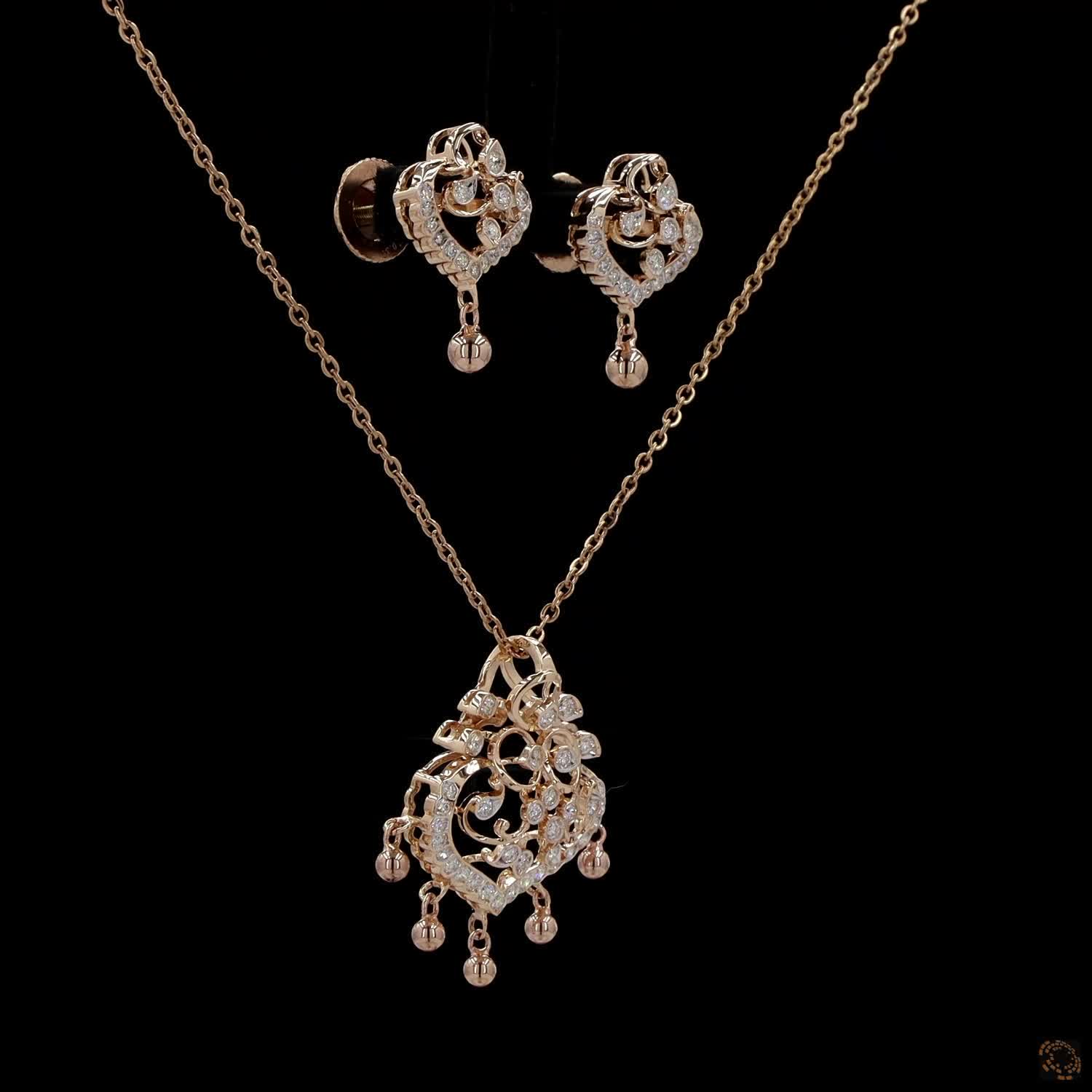 Diamond Pendant Set in 18KT Yellow Gold