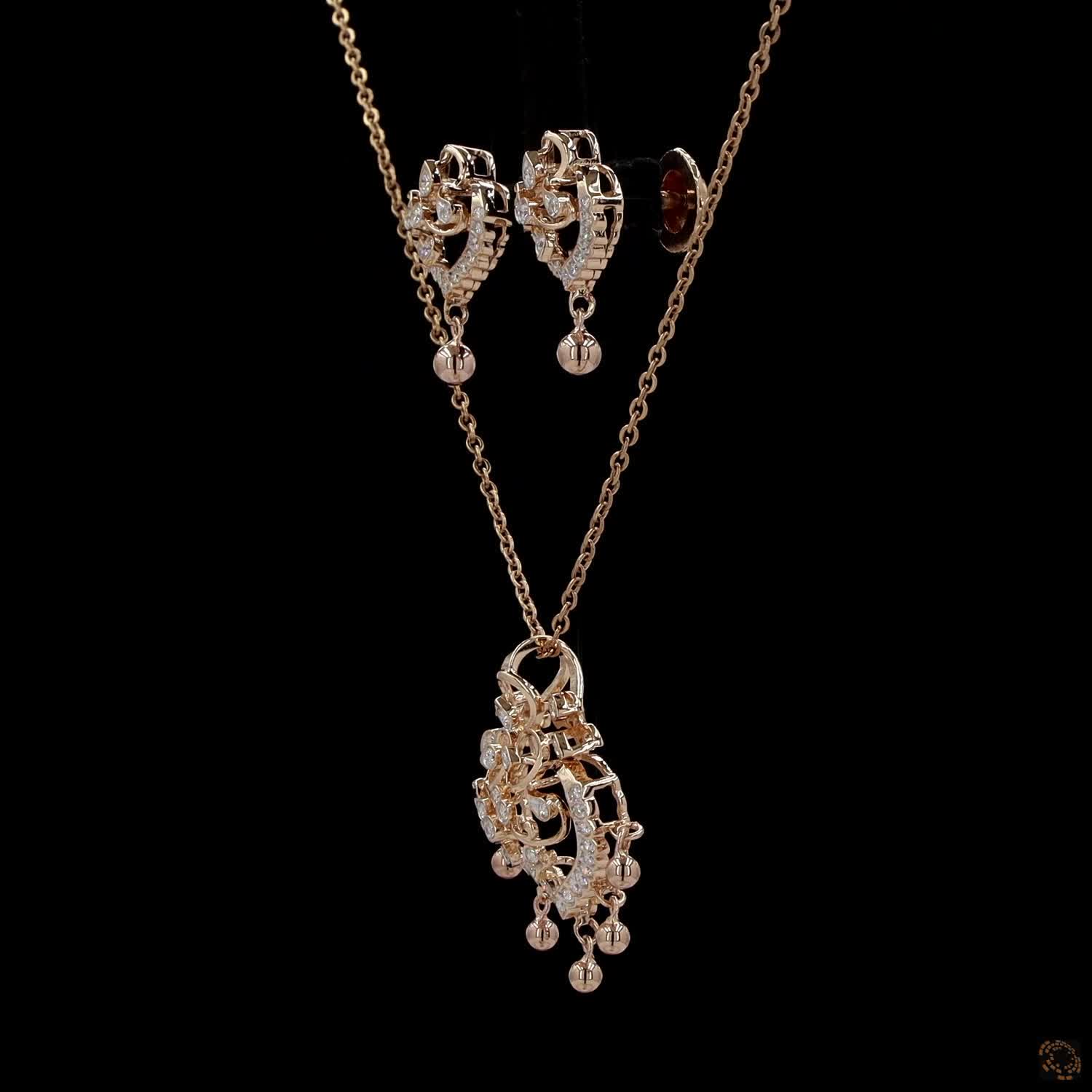 Diamond Pendant Set in 18KT Yellow Gold