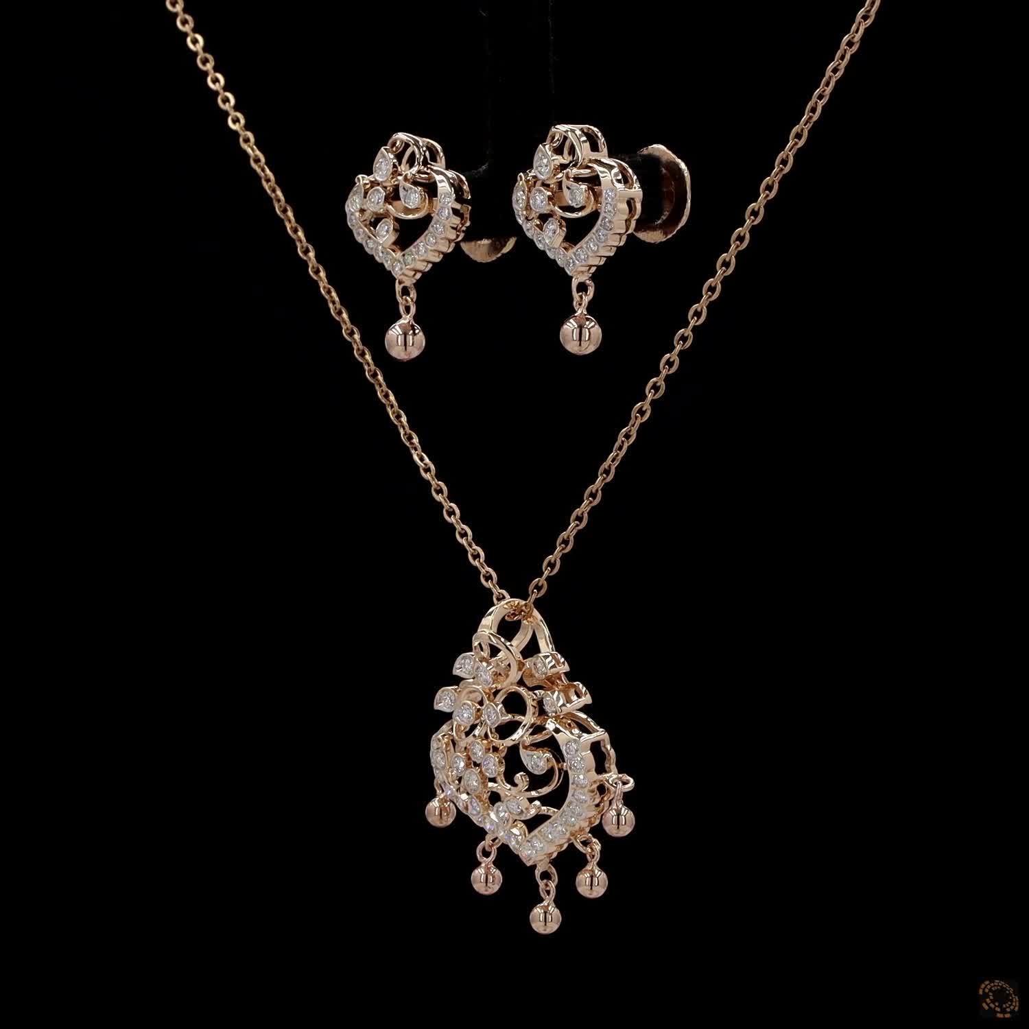 Diamond Pendant Set in 18KT Yellow Gold