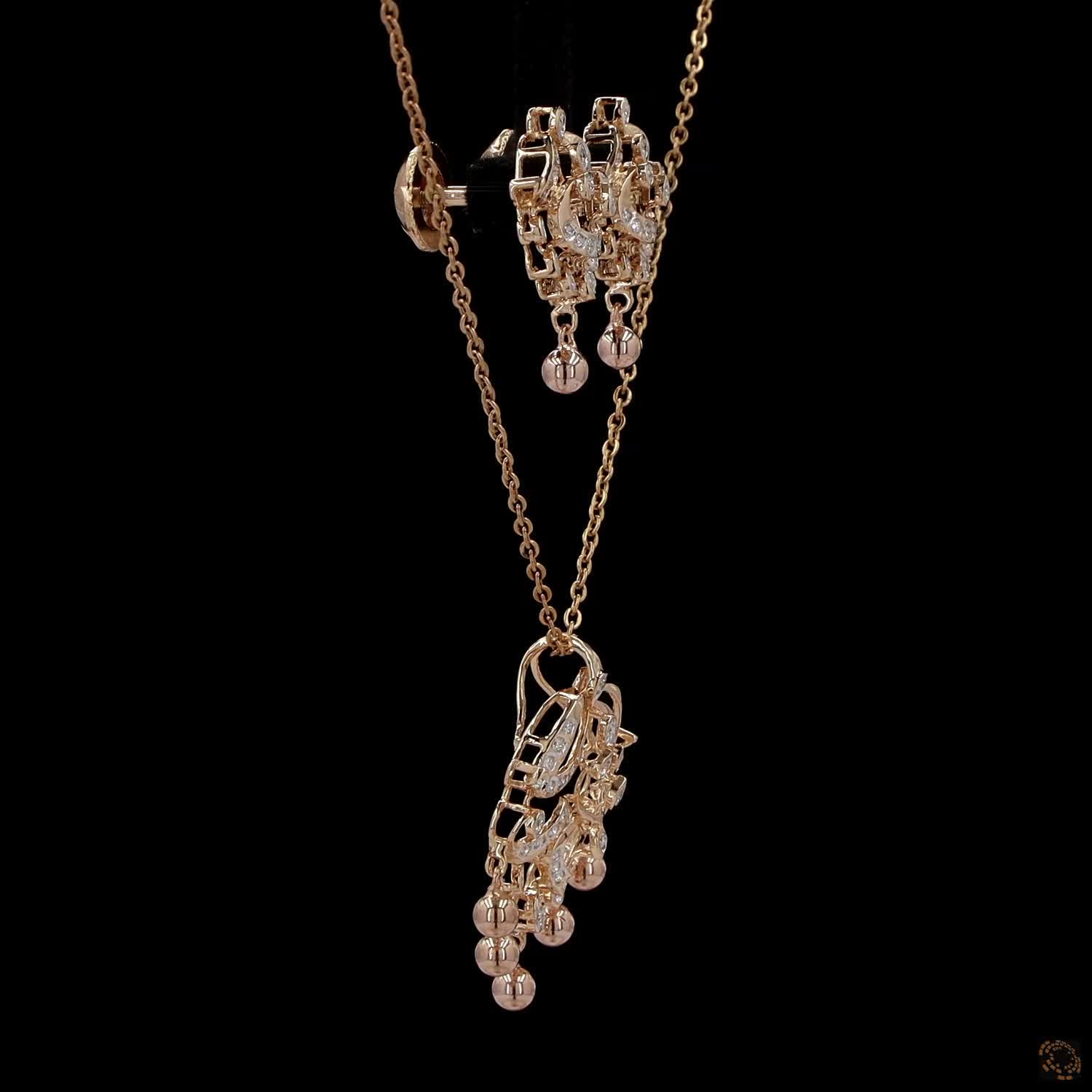 Diamond Pendant Set in 18KT Yellow Gold