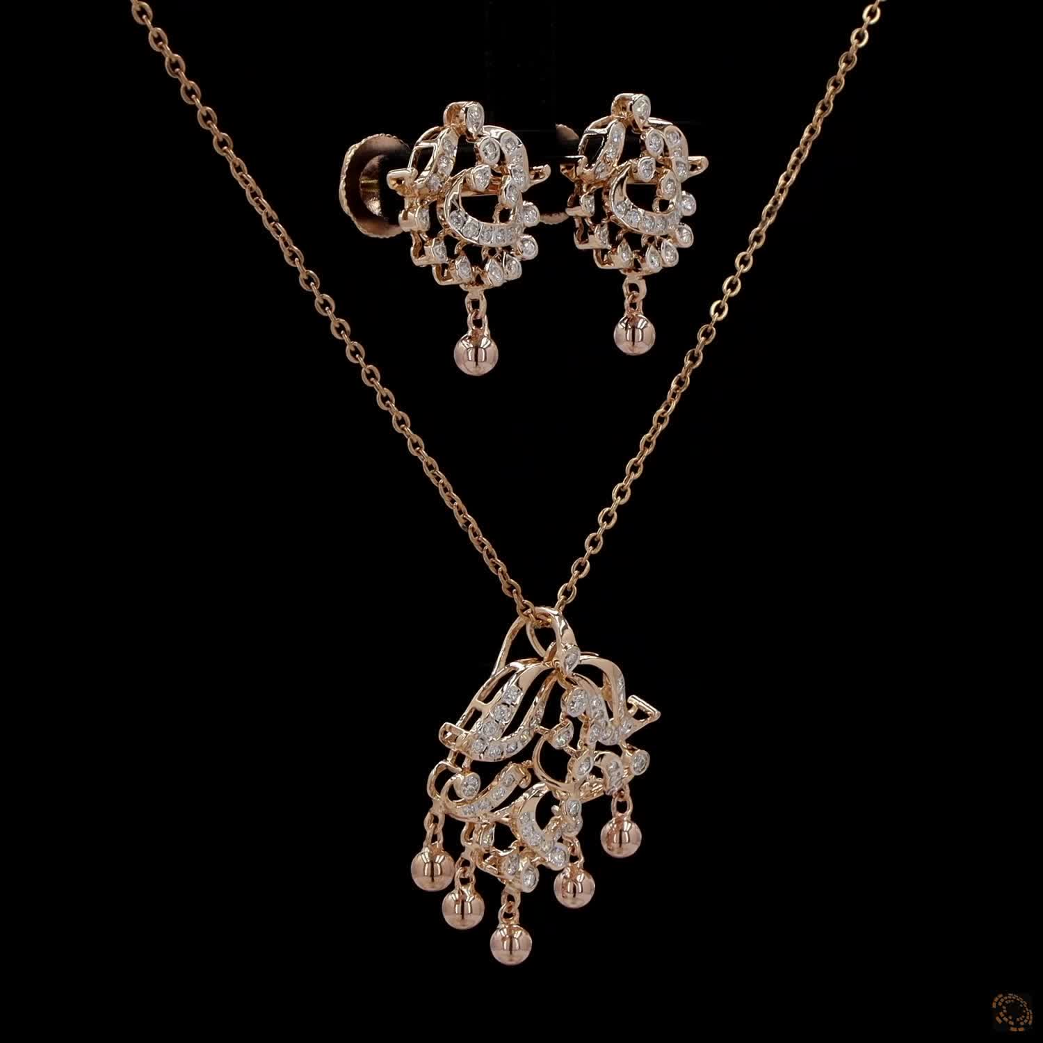 Diamond Pendant Set in 18KT Yellow Gold