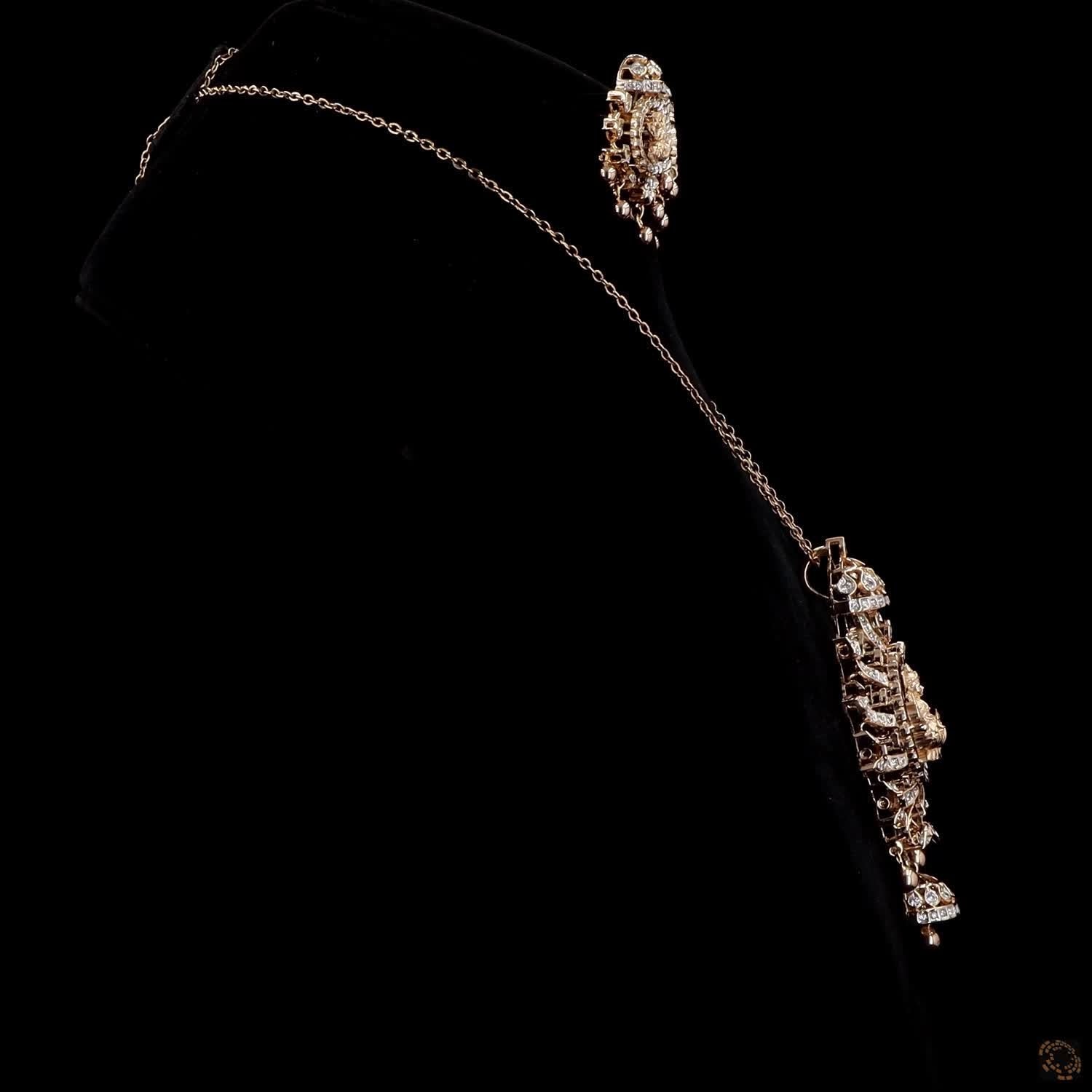 Diamond Pendant Set in 18KT Rose Gold