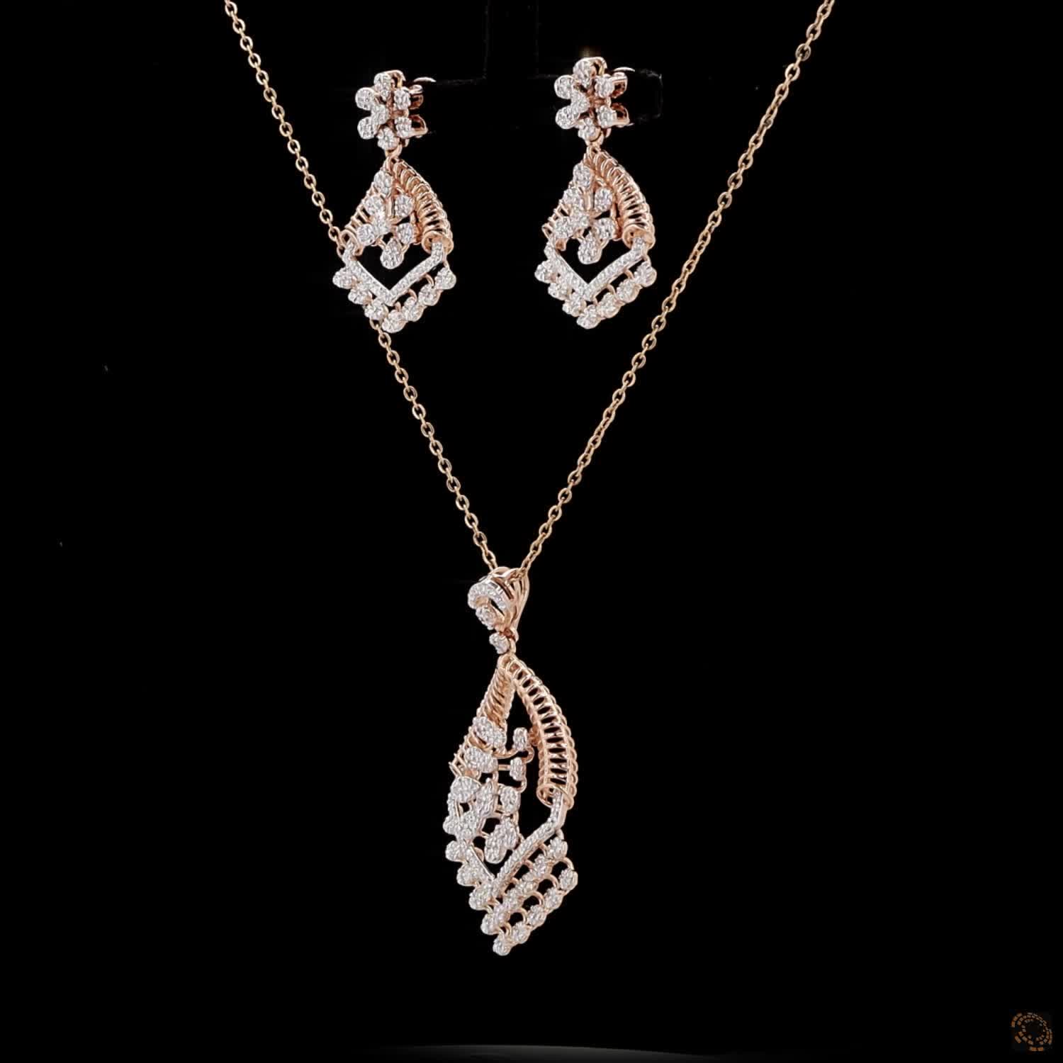 Diamond Pendant Set in 18KT Yellow Gold