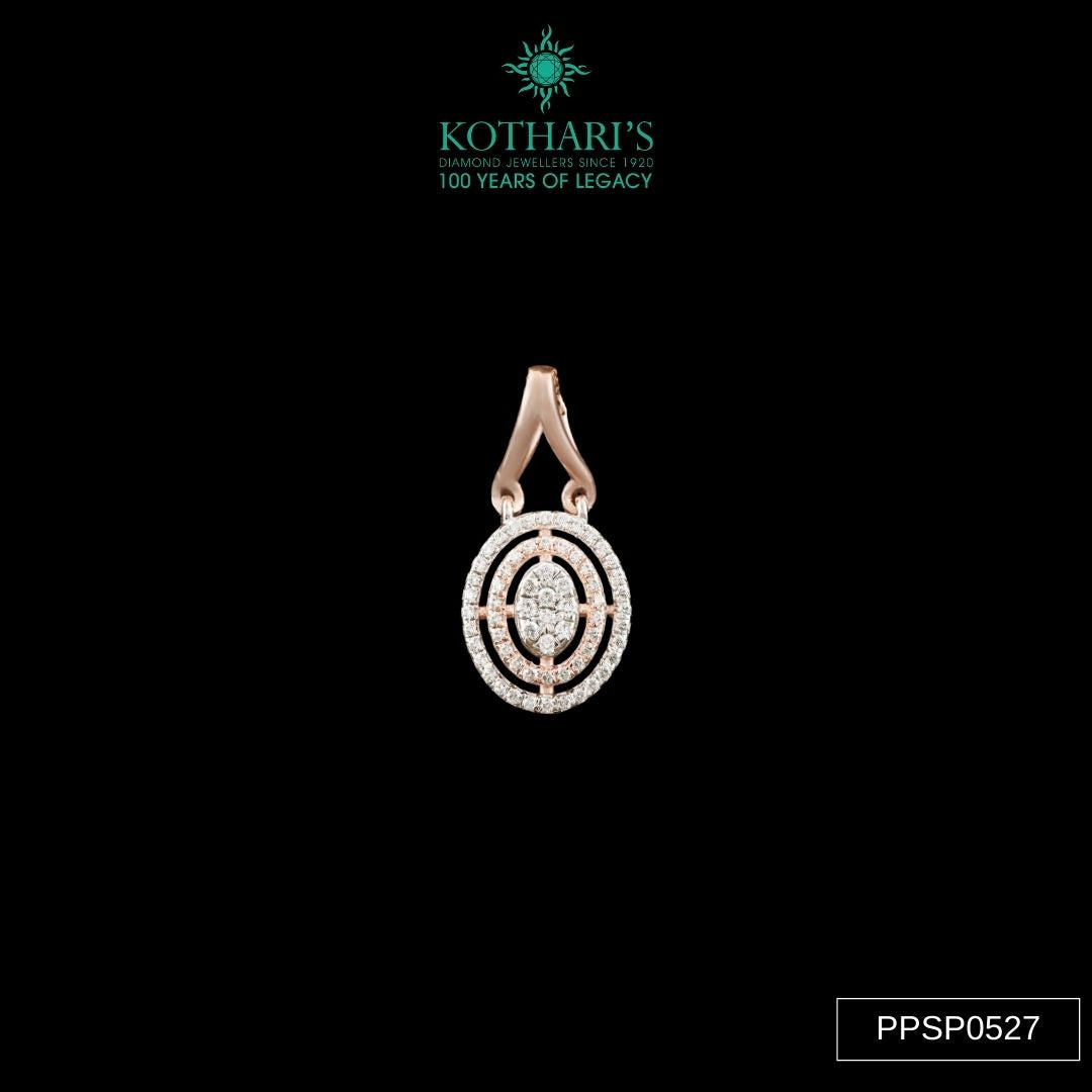 Diamond Pendant Set in 14KT Yellow Gold