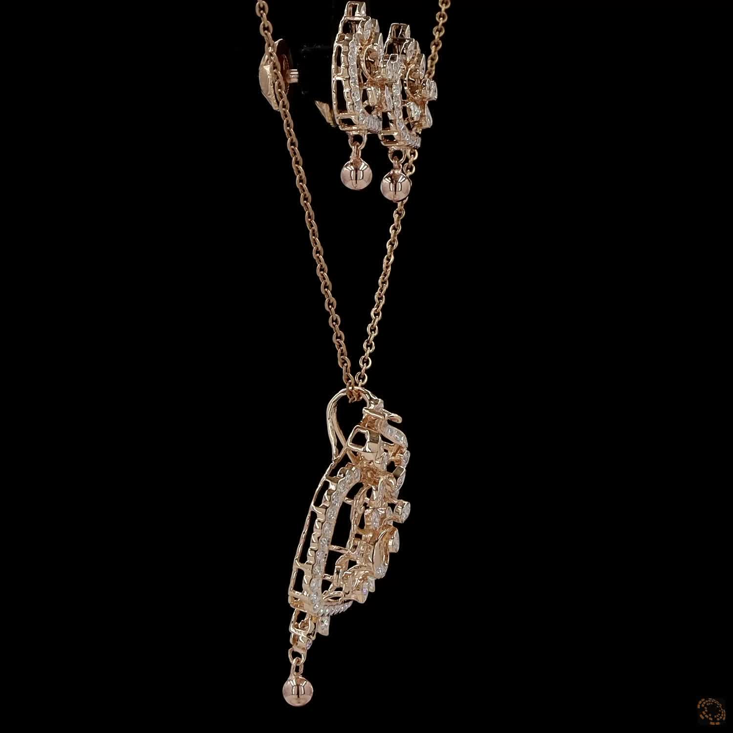 Diamond Pendant Set in 18KT Yellow Gold