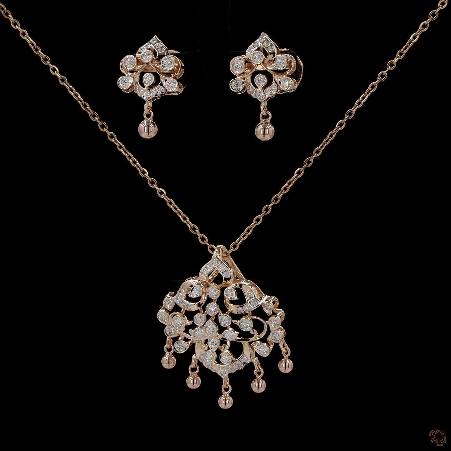Diamond Pendant Set in 18KT Yellow Gold