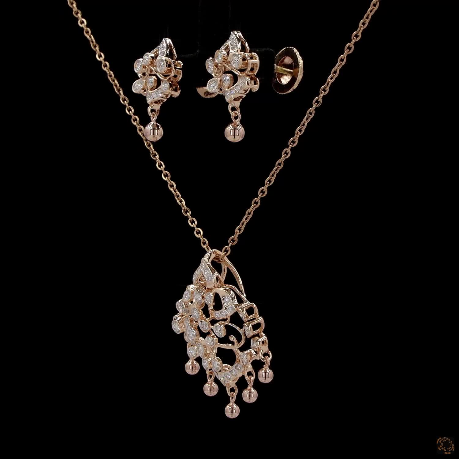 Diamond Pendant Set in 18KT Yellow Gold