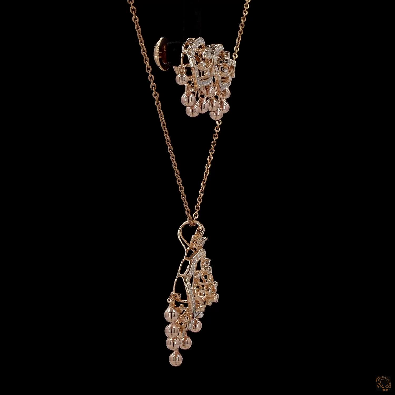 Diamond Pendant Set in 18KT Yellow Gold