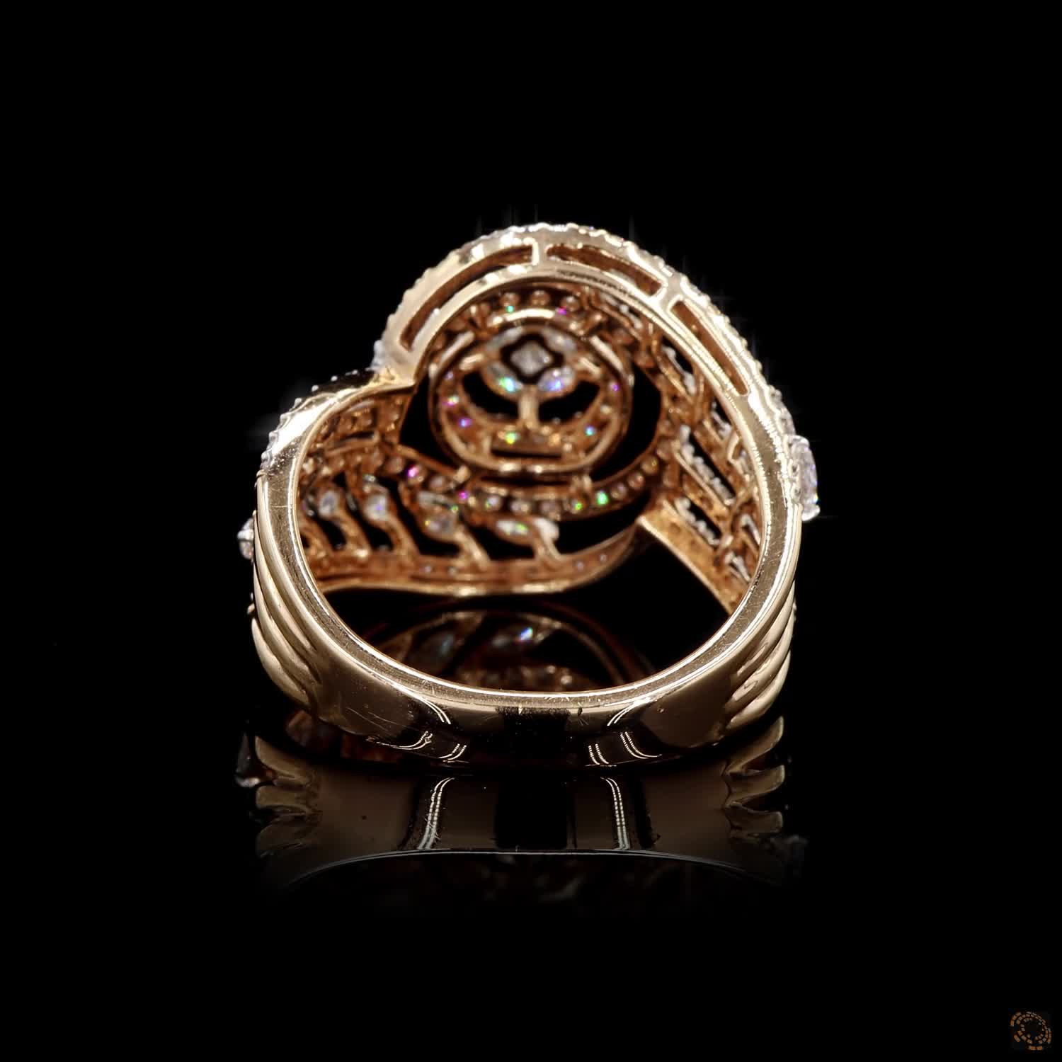 Diamond Ring in 18KT Yellow Gold
