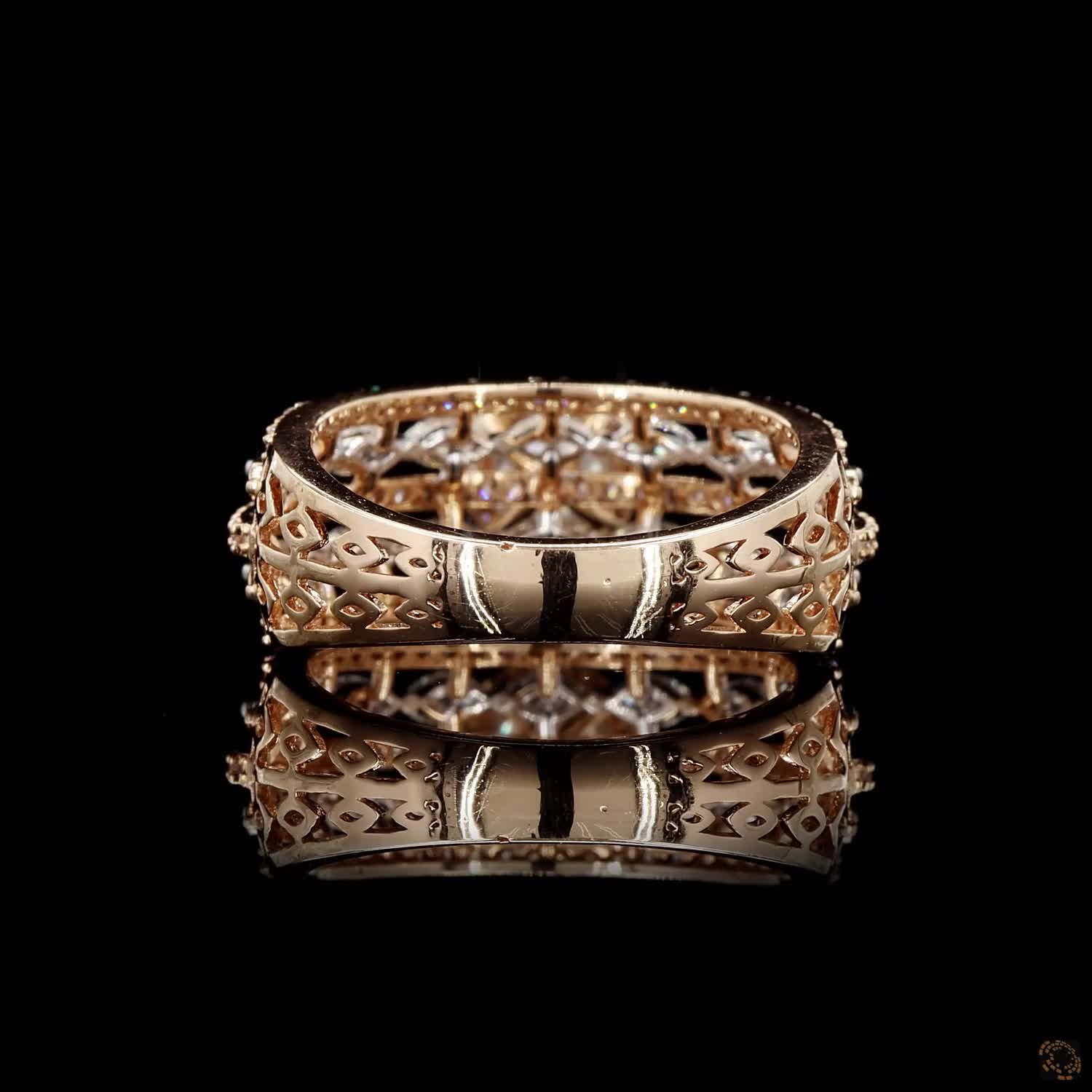 Diamond Ring in 18KT Rose Gold