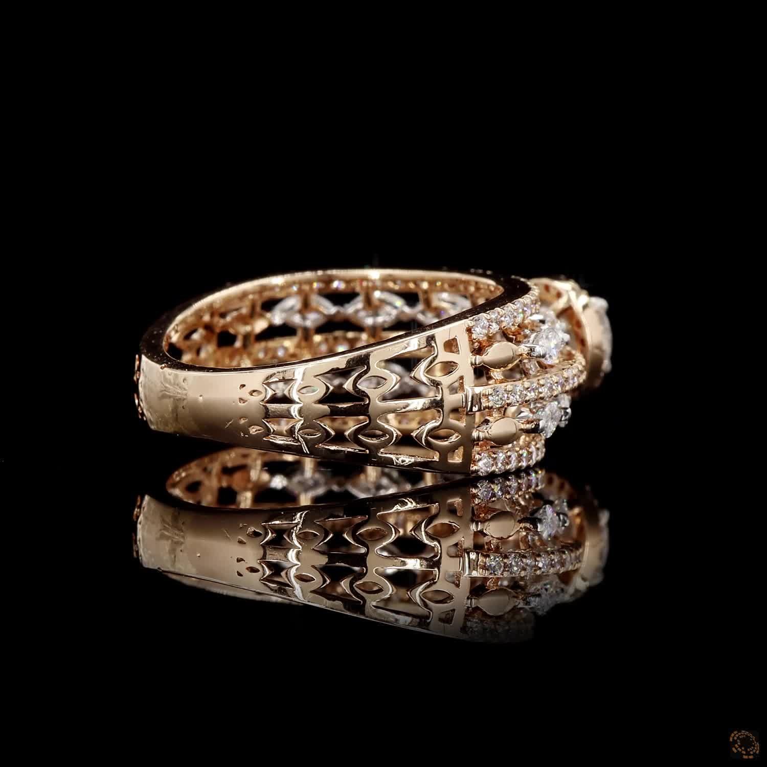 Diamond Ring in 18KT Rose Gold