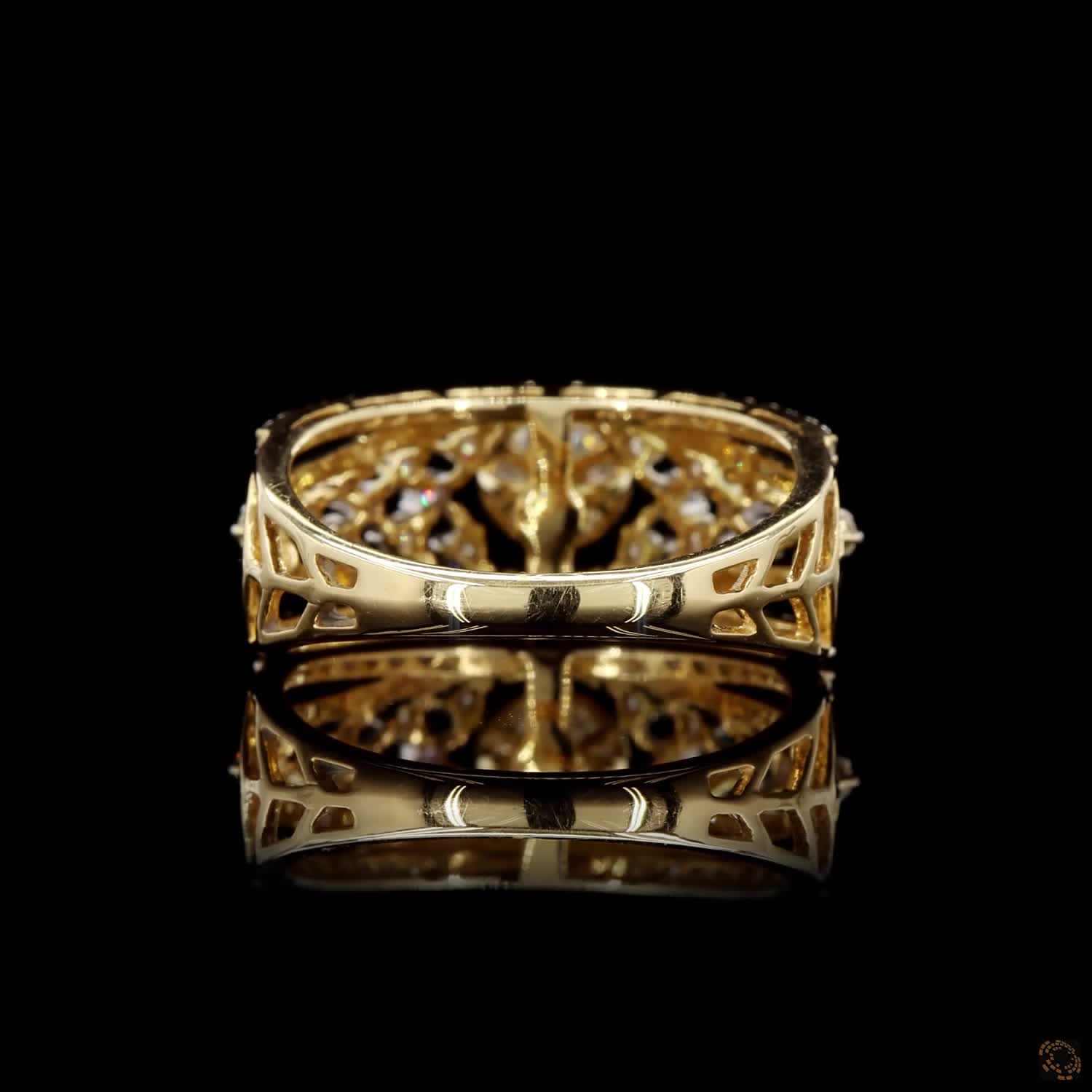 Diamond Ring in 18KT Yellow Gold