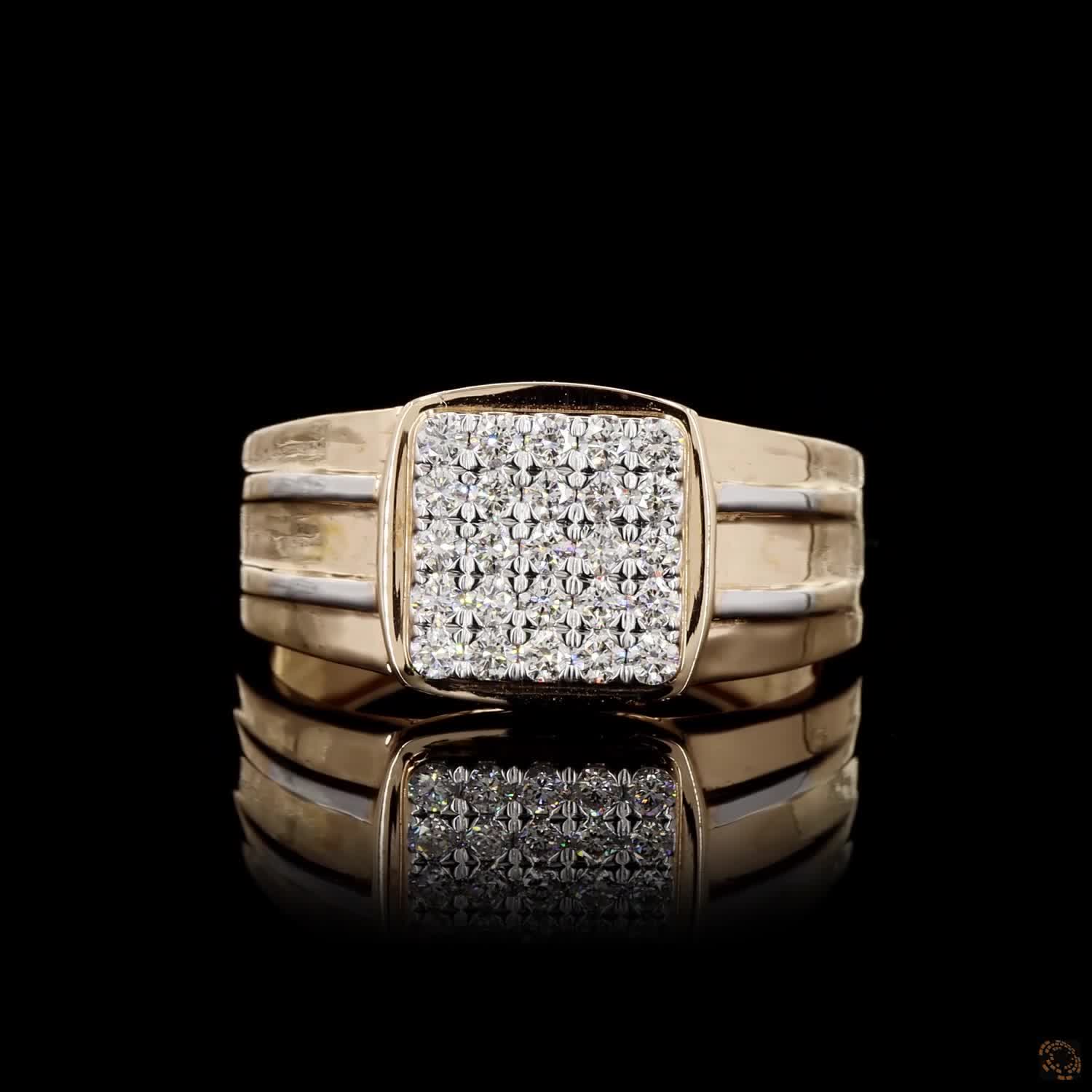 Diamond Ring in 18KT Yellow Gold