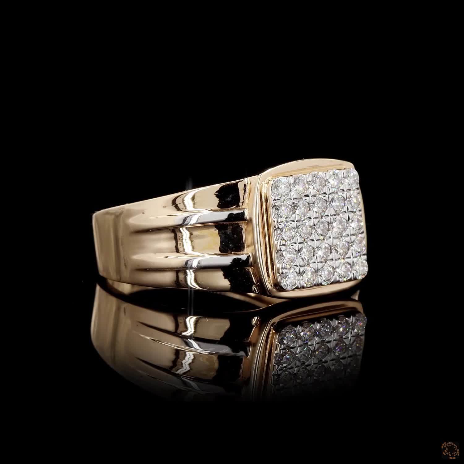 Diamond Ring in 18KT Yellow Gold