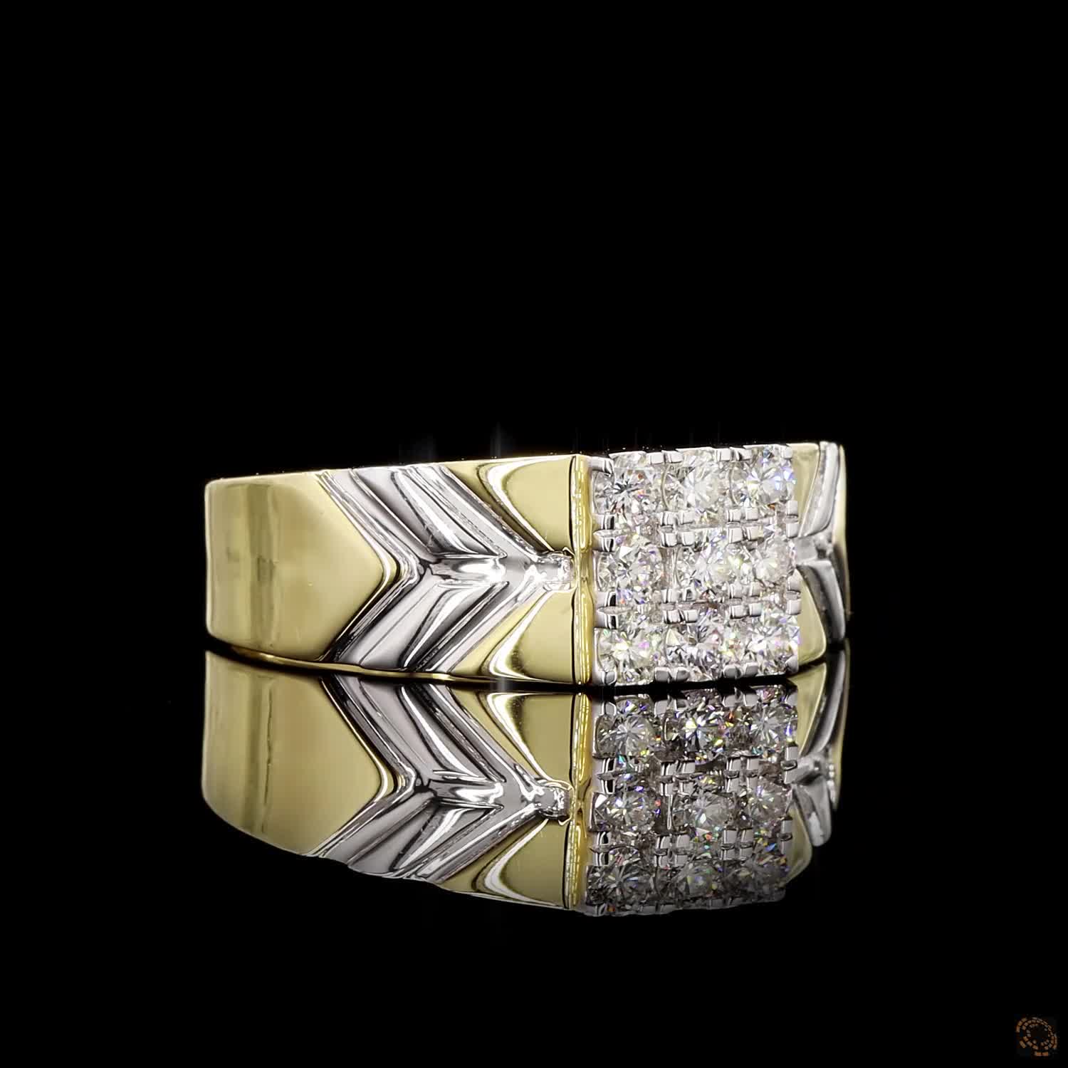 Diamond Ring in 18KT Yellow Gold