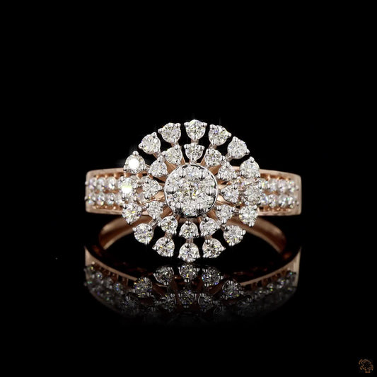 Diamond Ring in 14KT Rose Gold