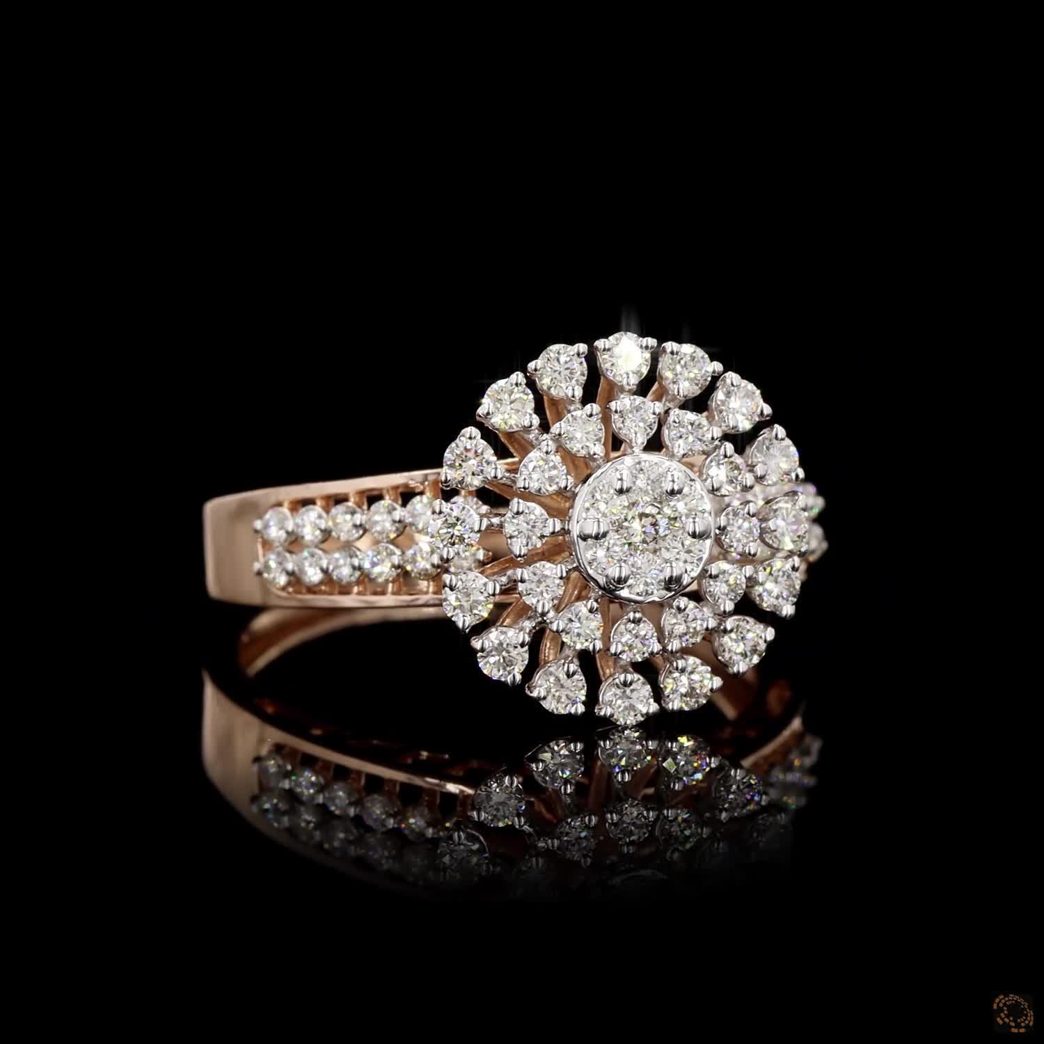 Diamond Ring in 14KT Rose Gold