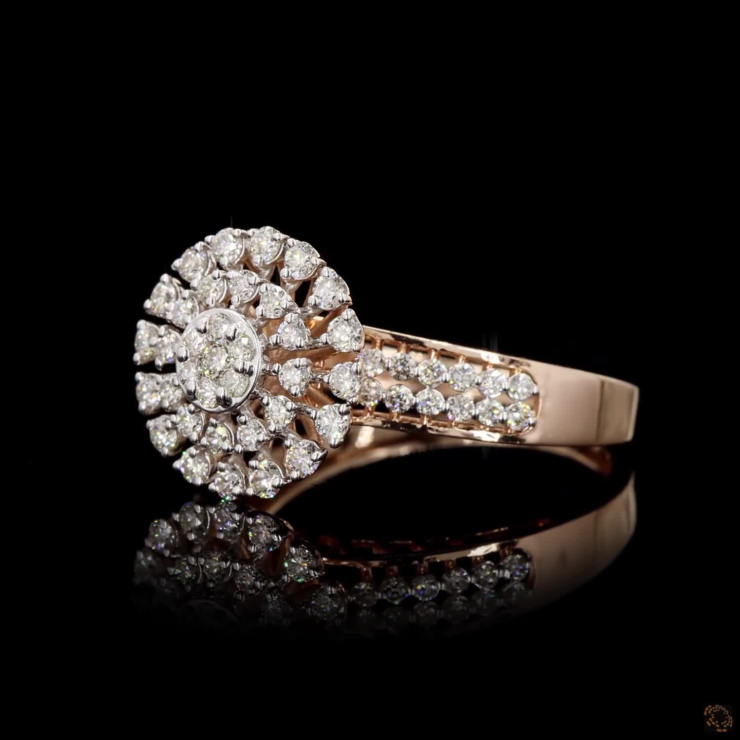 Diamond Ring in 14KT Rose Gold