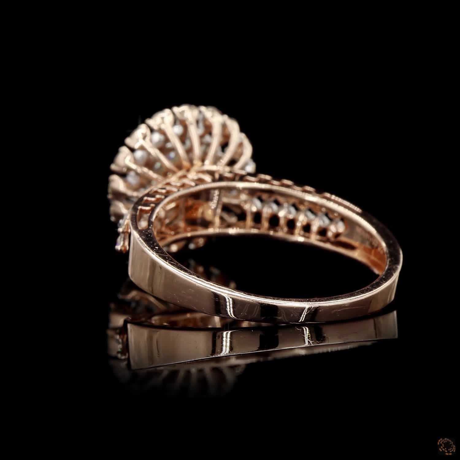 Diamond Ring in 14KT Rose Gold