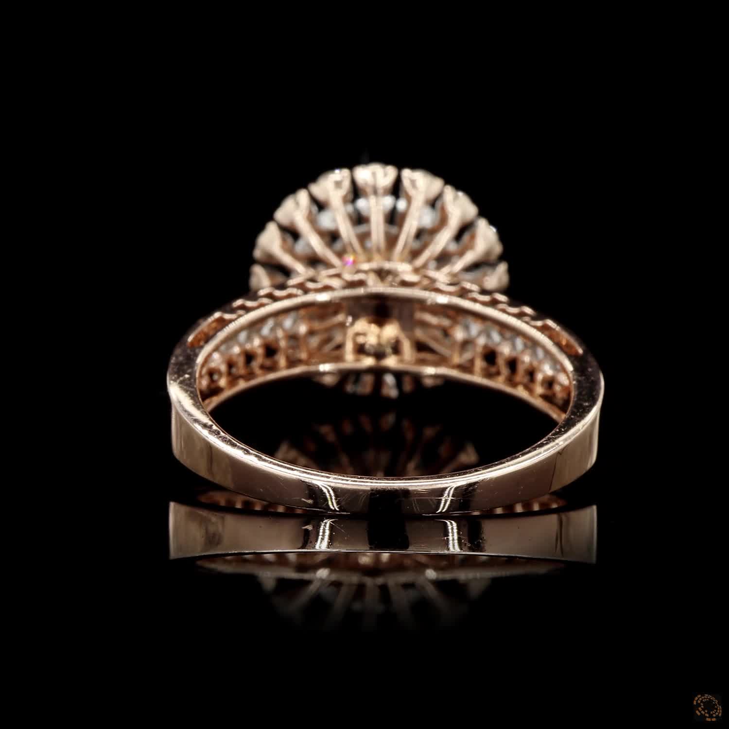 Diamond Ring in 14KT Rose Gold