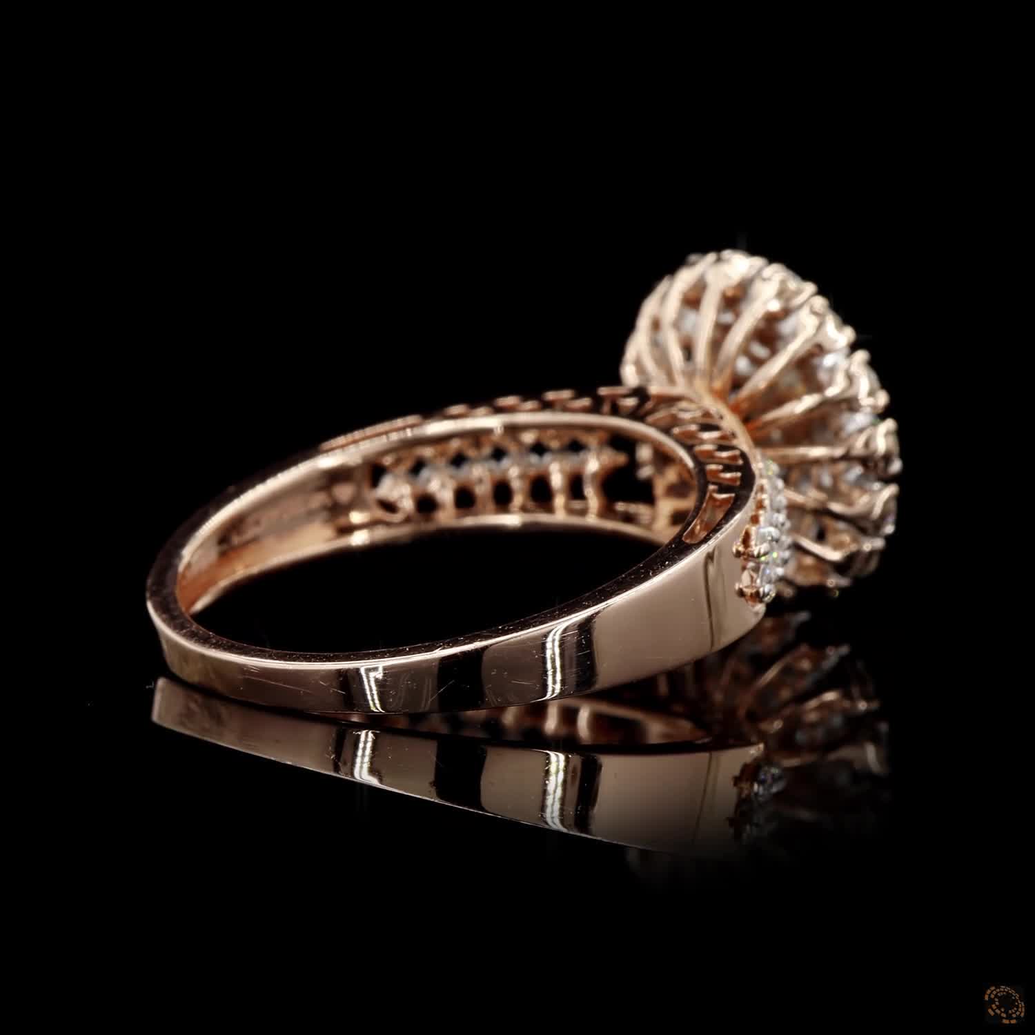 Diamond Ring in 14KT Rose Gold