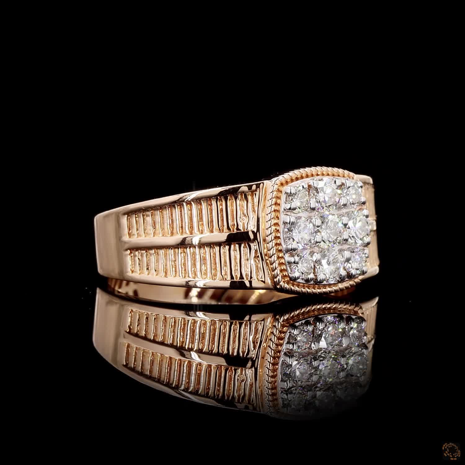 Diamond Ring in 18KT Yellow Gold