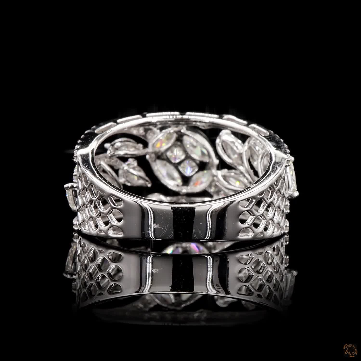 Diamond Ring in 18KT White Gold