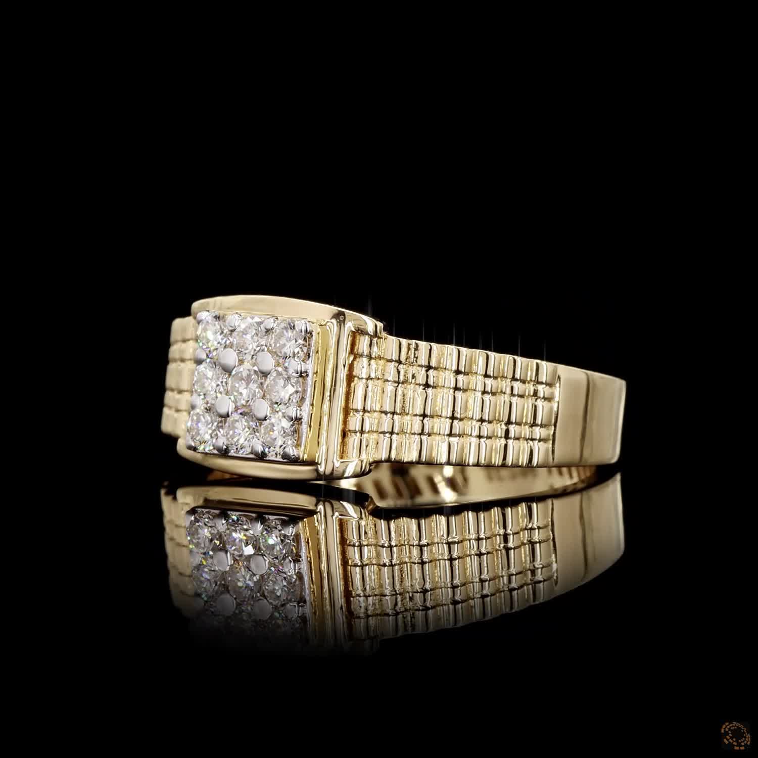 Diamond Ring in 18KT Yellow Gold