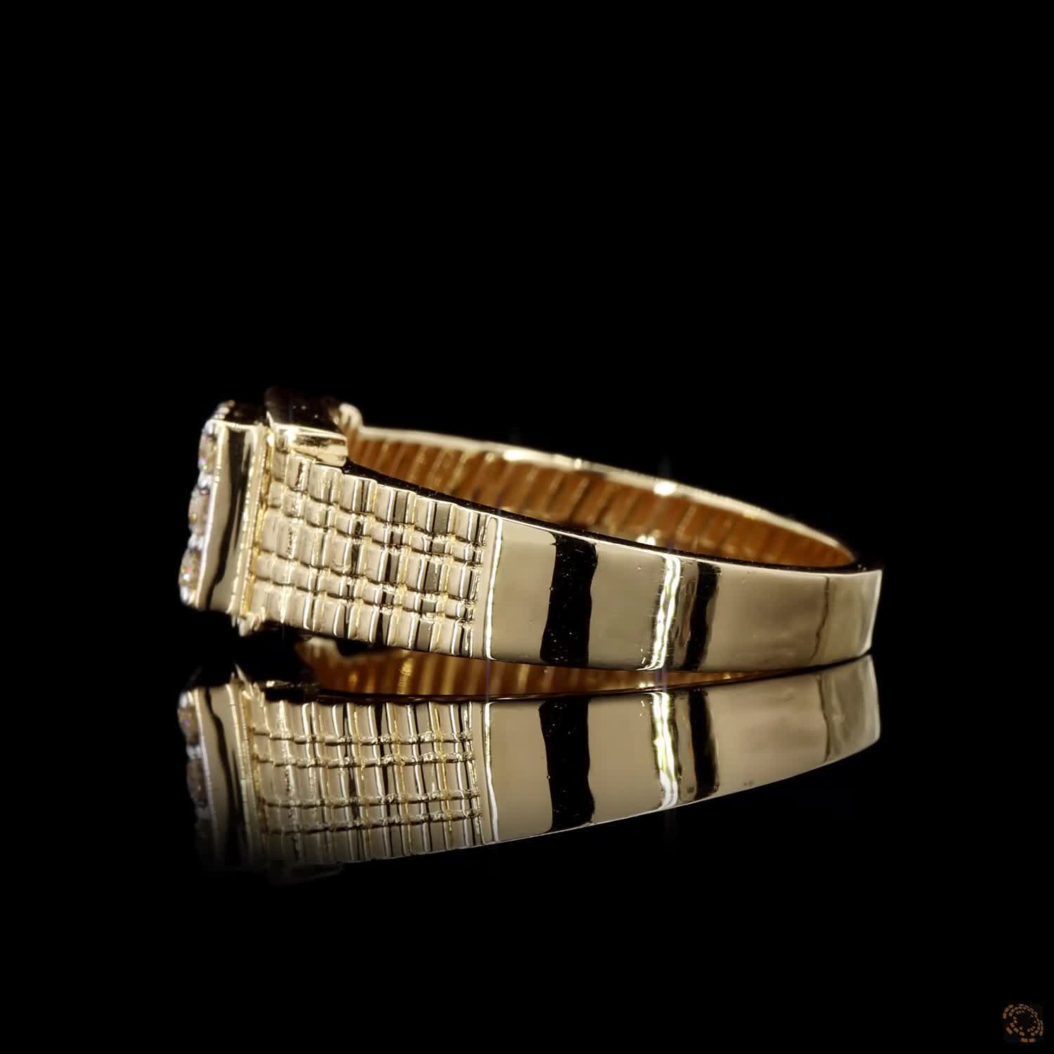 Diamond Ring in 18KT Yellow Gold