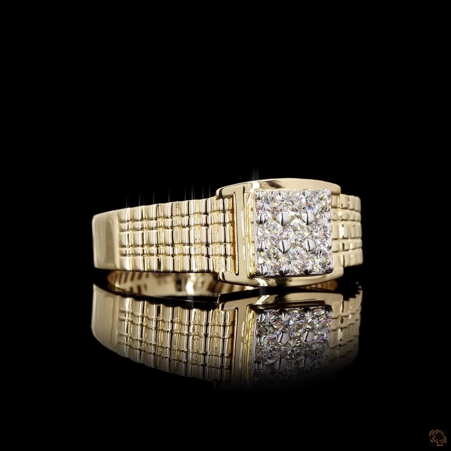 Diamond Ring in 18KT Yellow Gold