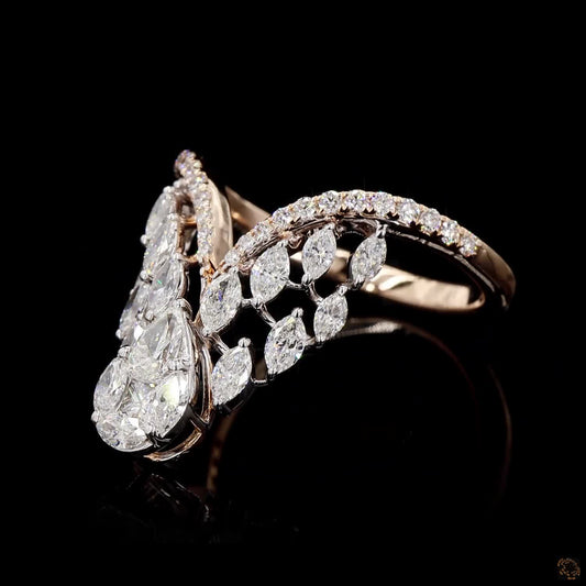 Diamond Ring in 18KT Yellow Gold