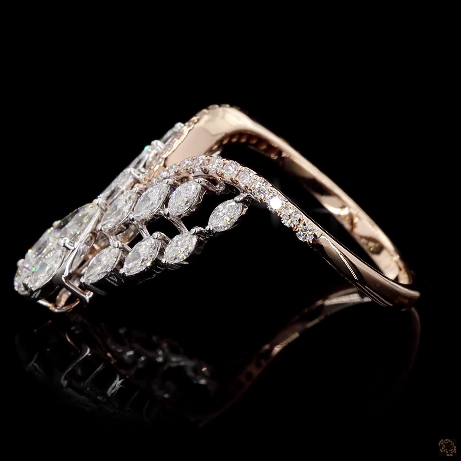 Diamond Ring in 18KT Yellow Gold